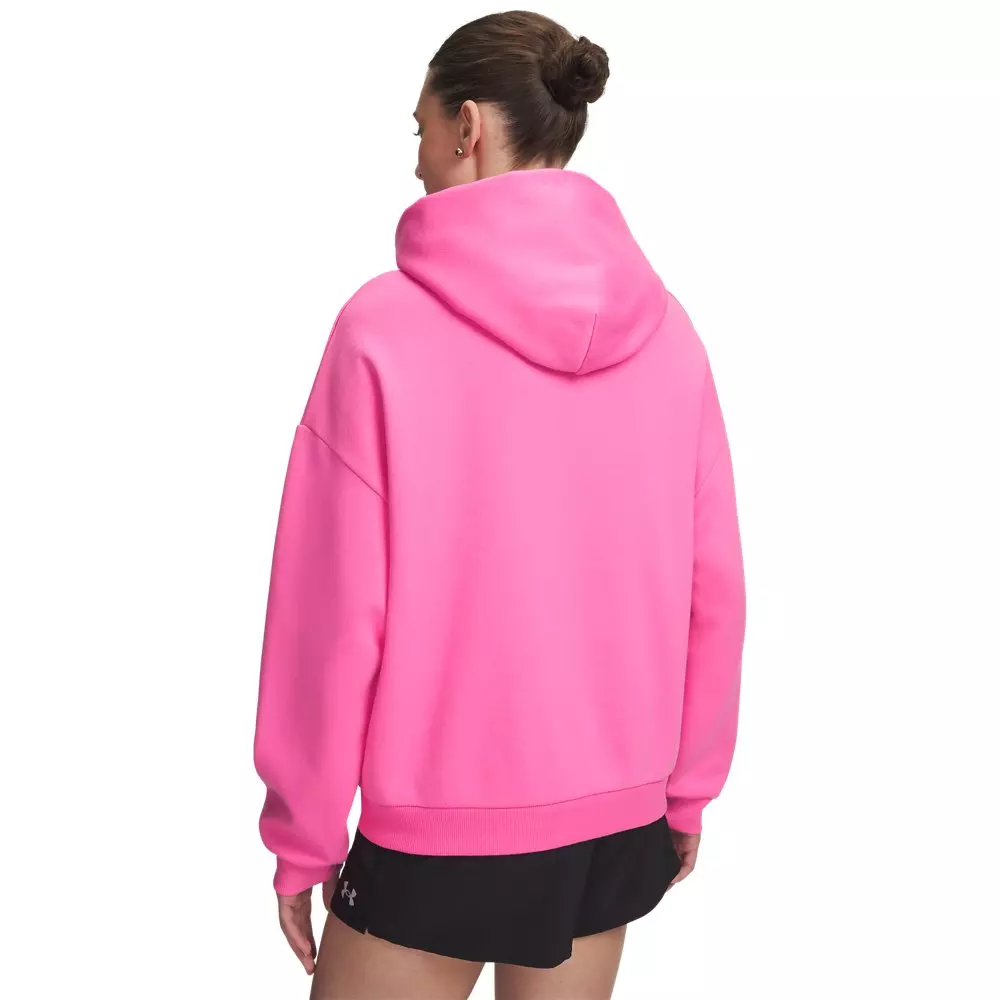 Under Armour Women's Icon Fleece Reinvented Hoodie - Pink - PINK