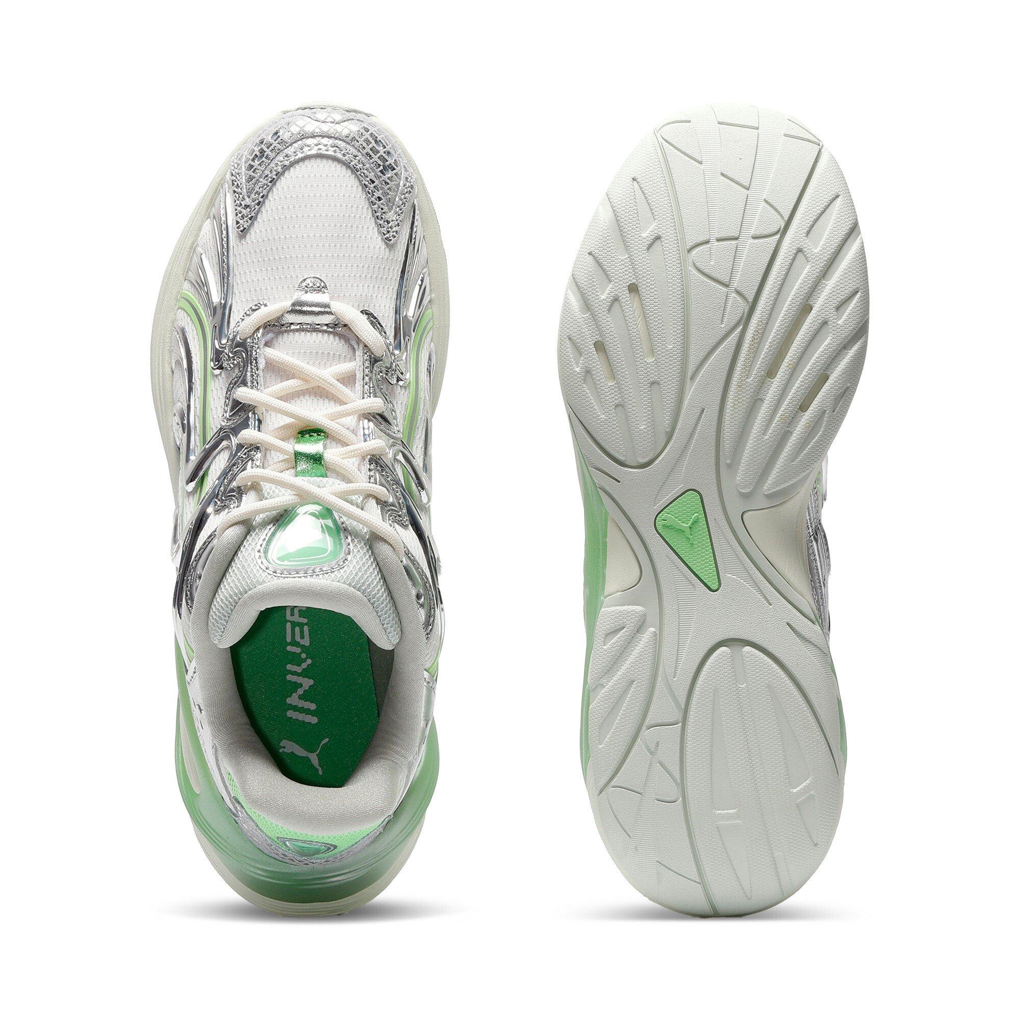 PUMA Inverse Light Beam "Warm White/Spring Fern/Sage Frost" Women's Shoe - WHITE/FERN/SAGE Thumbnail View 4