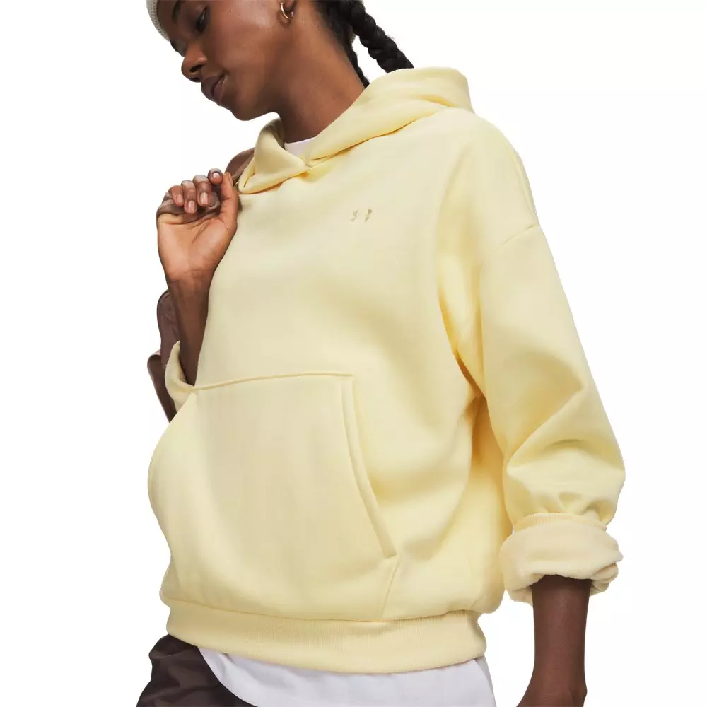 Under Armour Women's Icon Fleece Reinvented Hoodie - Yellow - YELLOW