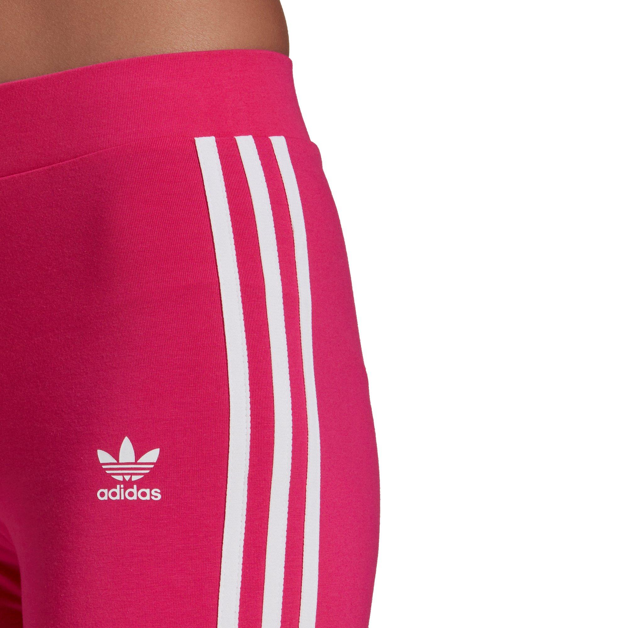 adidas Women's Originals Classics Adicolor 3-Stripes Leggings-Pink -  Hibbett