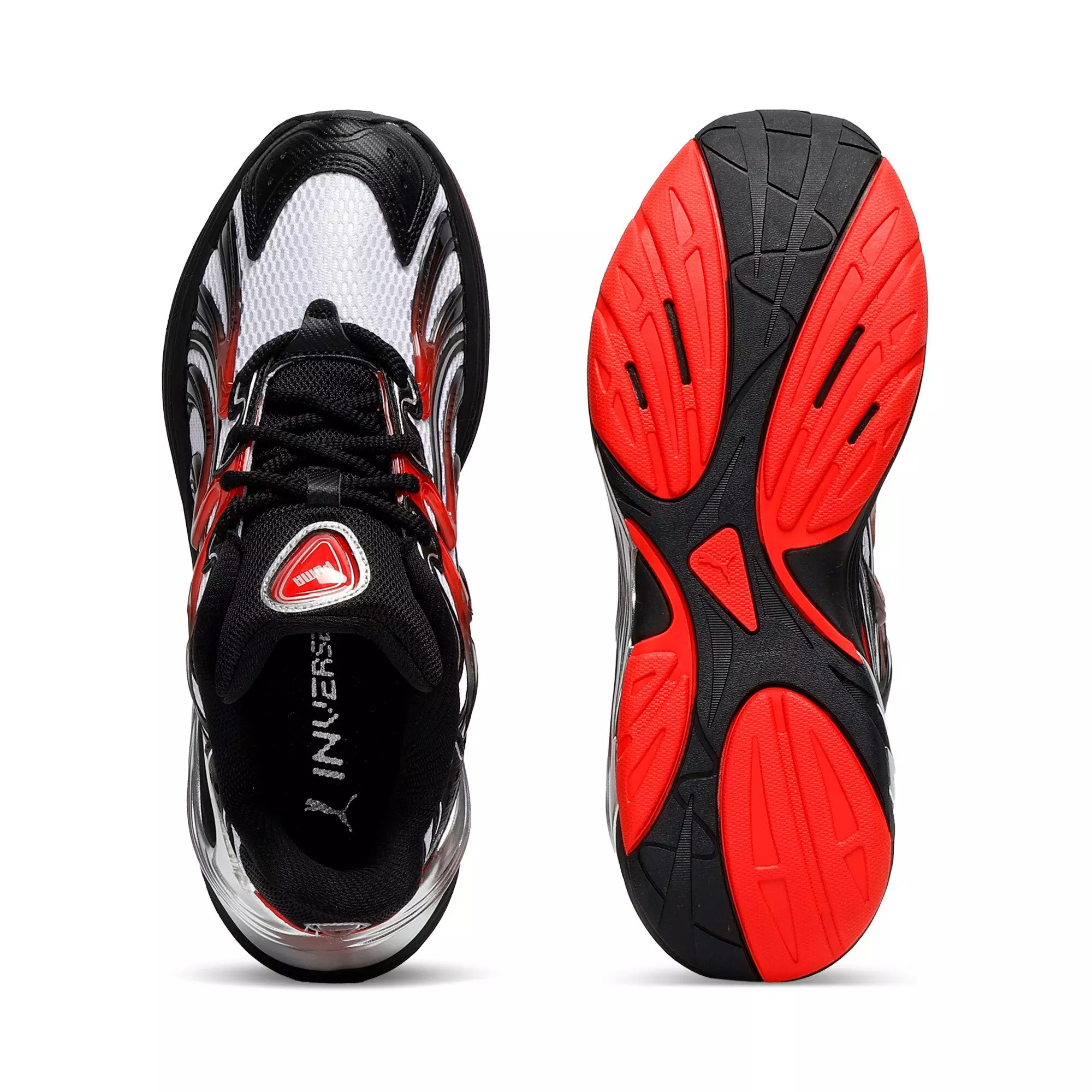 PUMA Inverse PUMATECH-X "PUMA White/PUMA Black/For All Time Red" Women's Shoe - WHITE/BLACK/RED