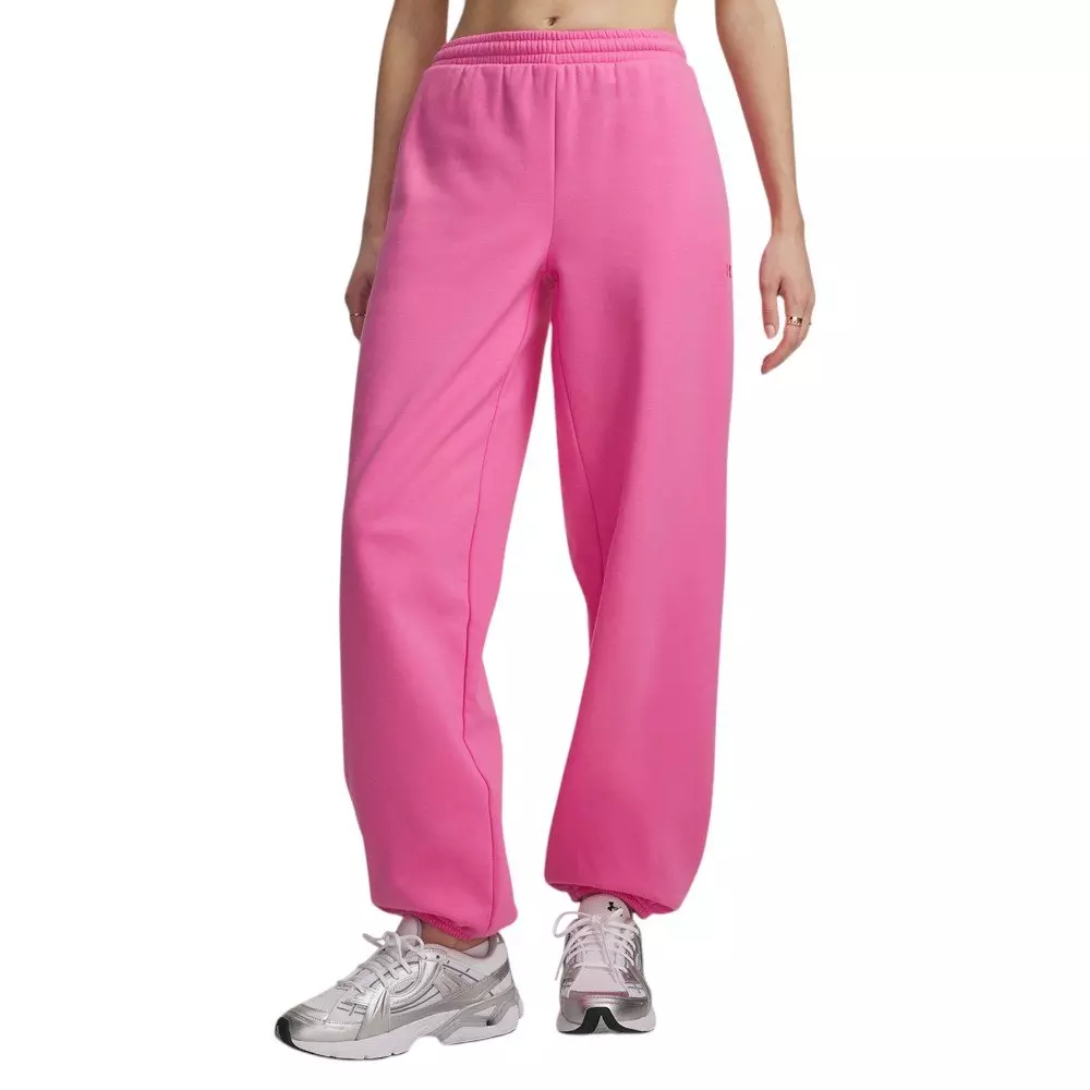 Under Armour Women's Icon Fleece Reinvented Gym Pants - Pink - PINK