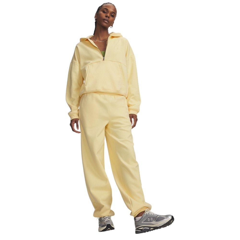 Under Armour Women's Icon Fleece Reinvented Gym Pants - Yellow - YELLOW