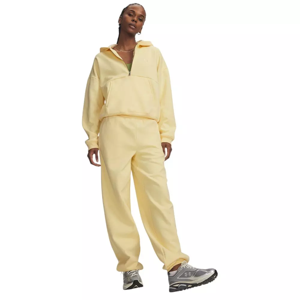 Under Armour Women's Icon Fleece Reinvented Gym Pants - Yellow - YELLOW