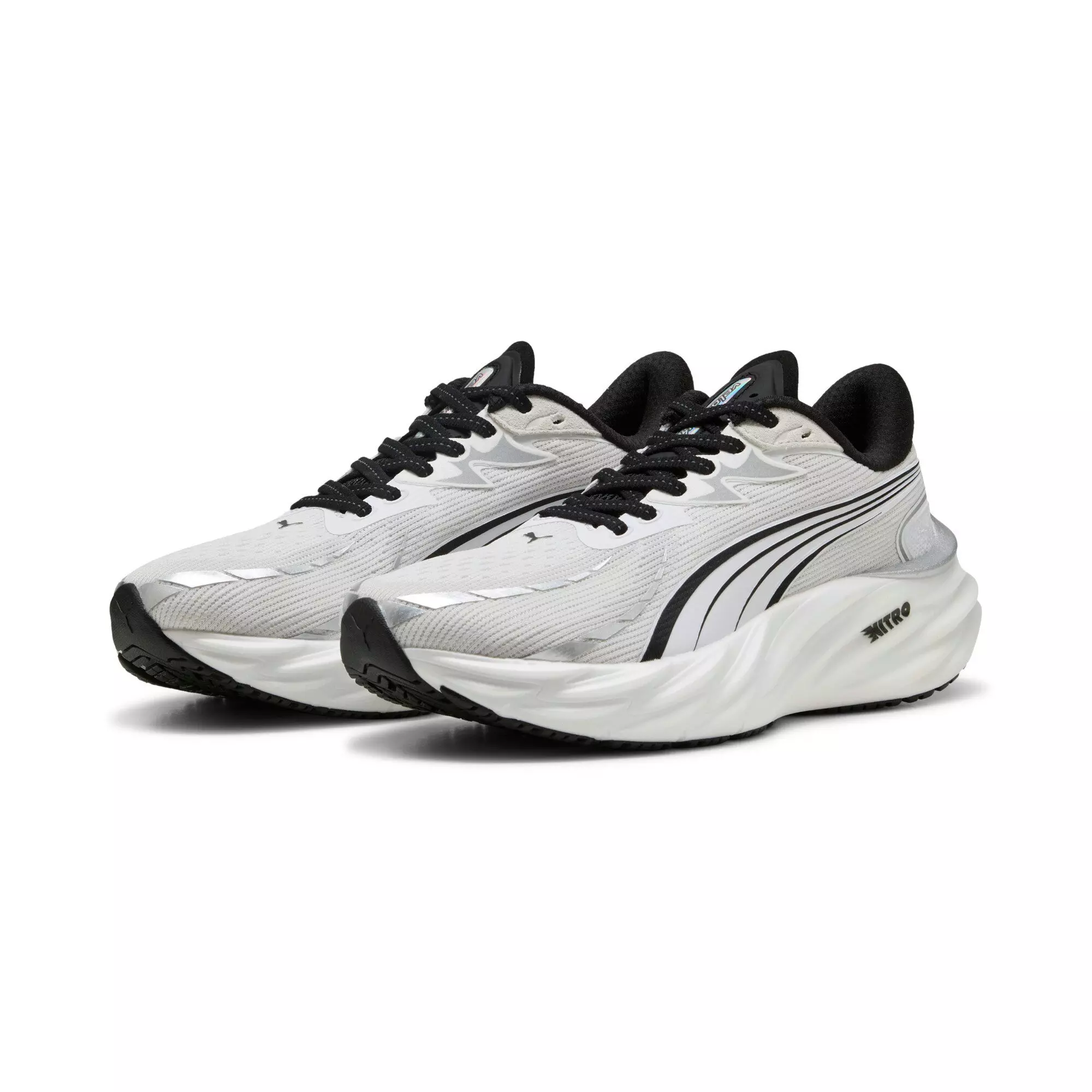 PUMA Velocity NITRO 4 "PUMA White/PUMA Black" Women's Running Shoe - WHITE/BLACK