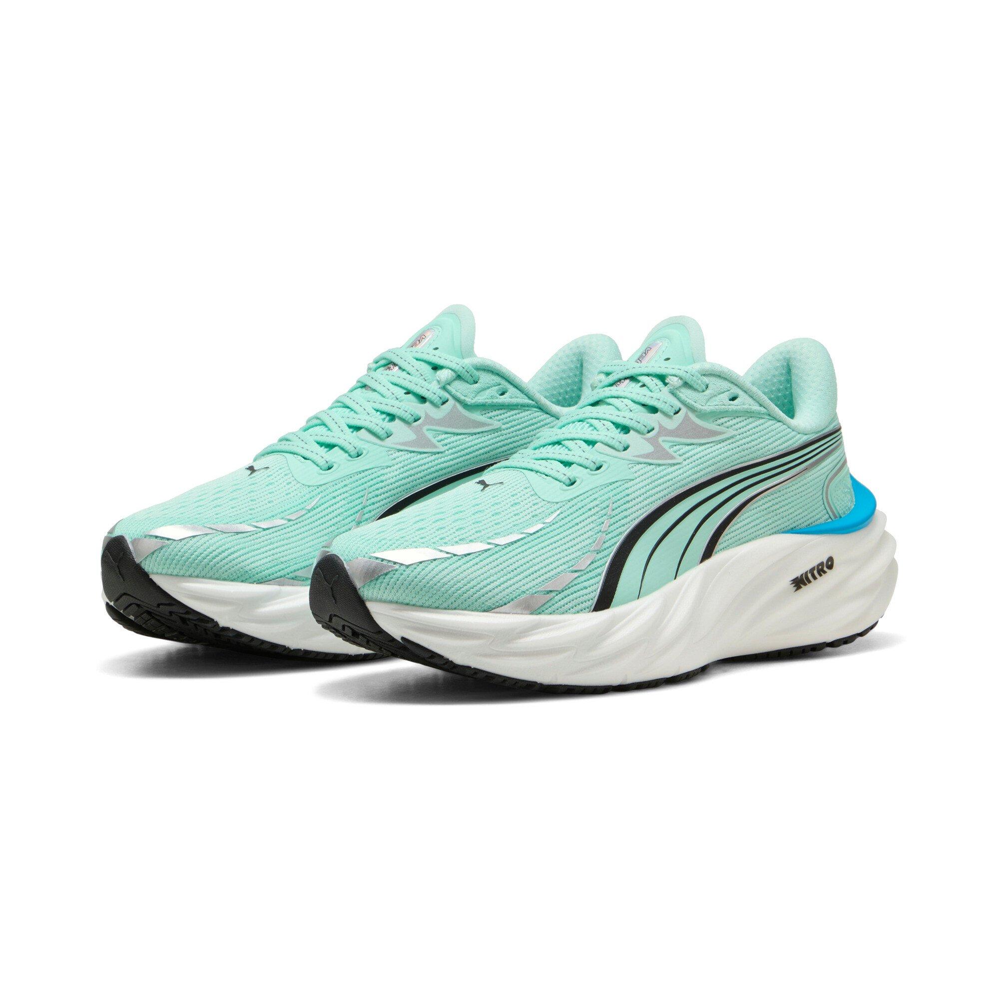 PUMA Velocity NITRO 4 "Mint Melt/Speed Blue" Women's Running Shoe - MINT/BLUE Thumbnail View 3