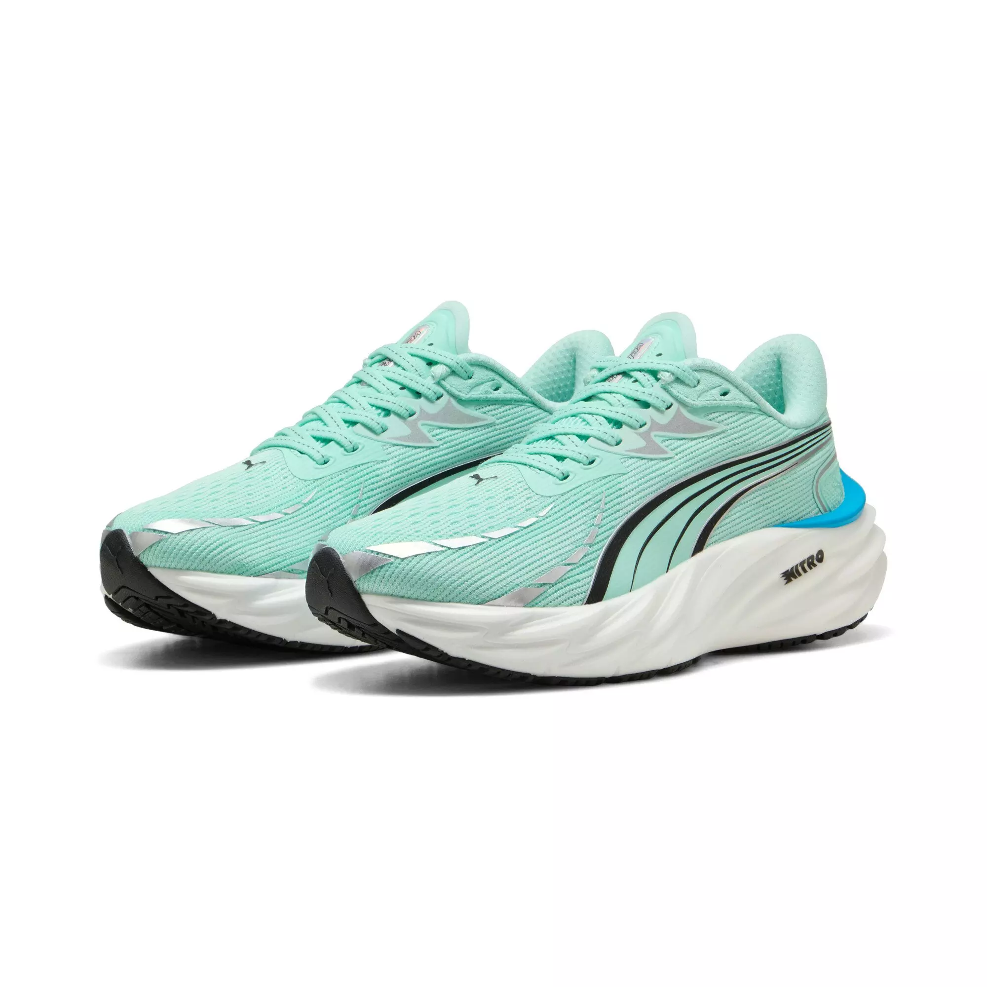 PUMA Velocity NITRO 4 "Mint Melt/Speed Blue" Women's Running Shoe - MINT/BLUE