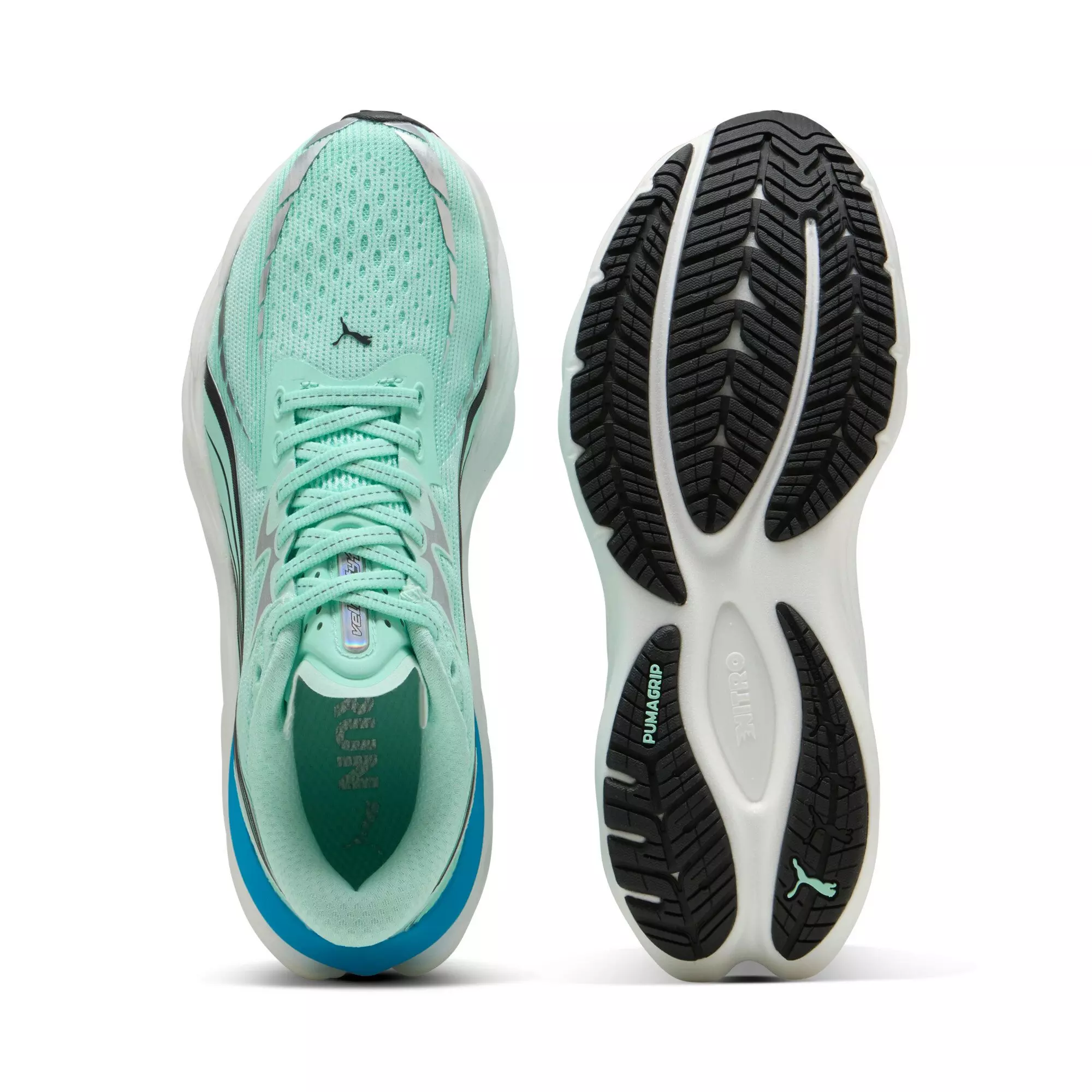 PUMA Velocity NITRO 4 "Mint Melt/Speed Blue" Women's Running Shoe - MINT/BLUE