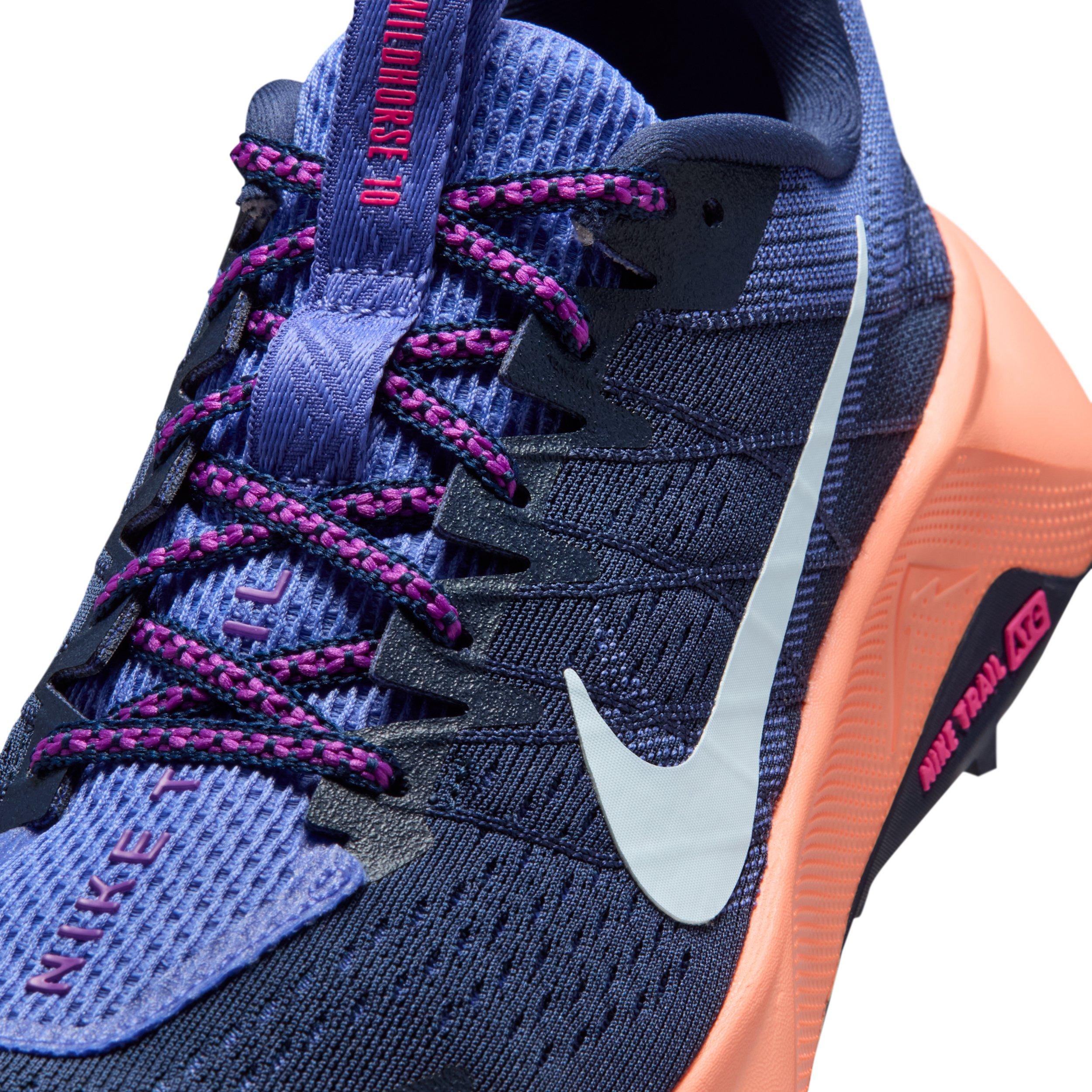 Nike Wildhorse 10 "Midnight Navy/Sapphire/Orange Pulse/Hydrogen Blue" Women's Trail Running Shoe - NAVY/SAPPHIRE/ORANGE/BLUE Thumbnail View 7