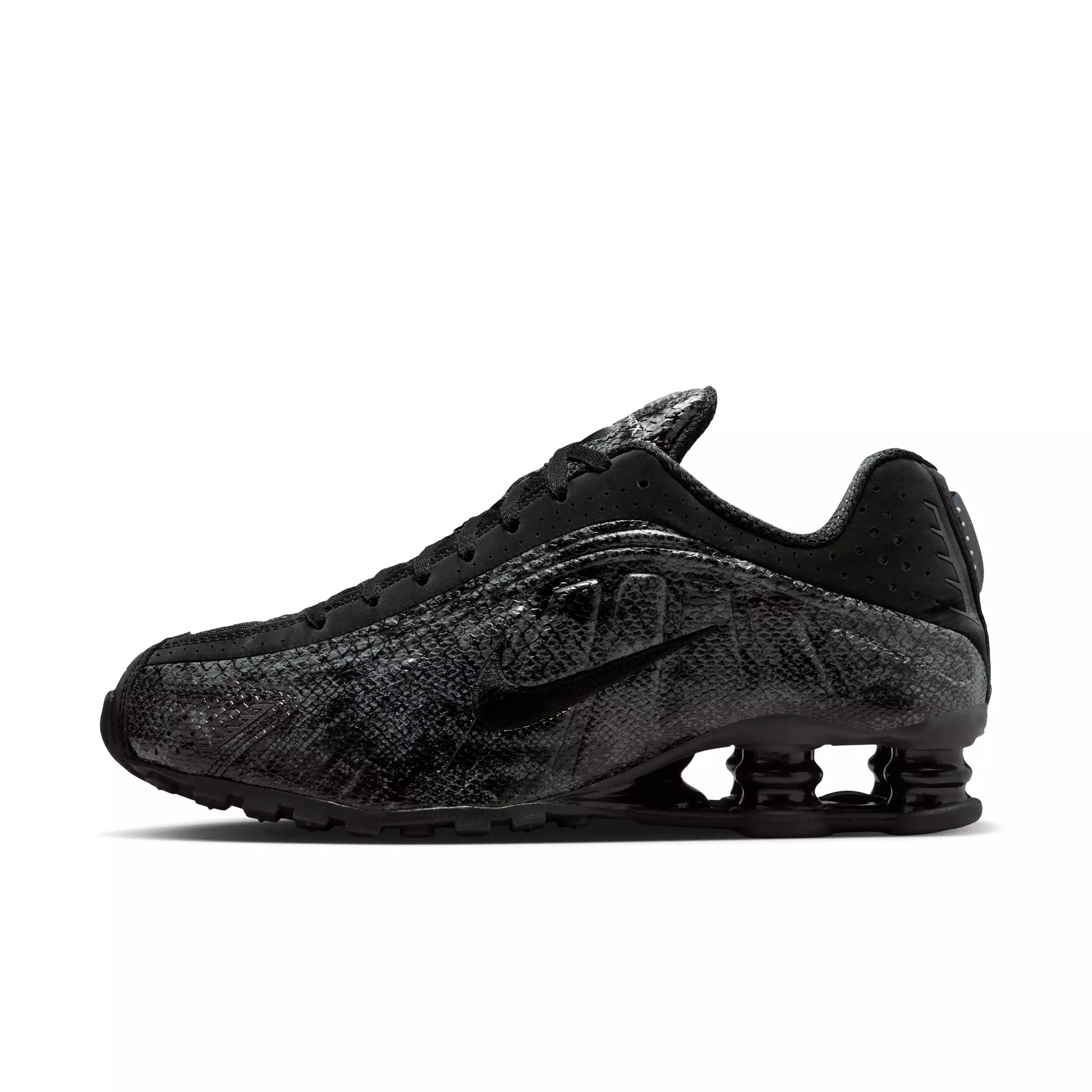 Nike Shox R4 "Black/Metallic Silver/Dark Grey/Black" Women's Shoe - BLACK/SILVER/DK GREY/BLACK