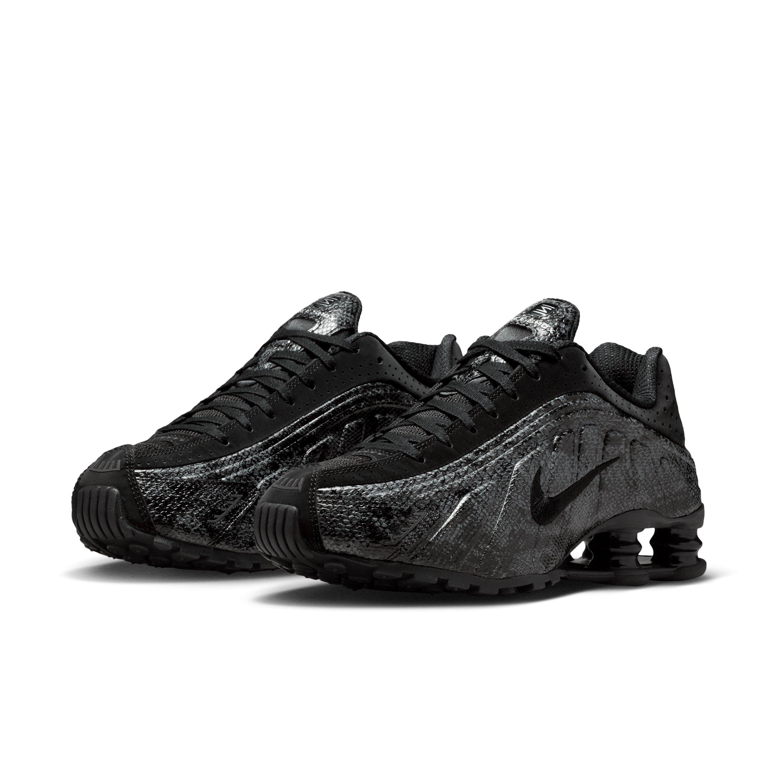 Nike Shox R4 "Black/Metallic Silver/Dark Grey/Black" Women's Shoe - BLACK/SILVER/DK GREY/BLACK Thumbnail View 3