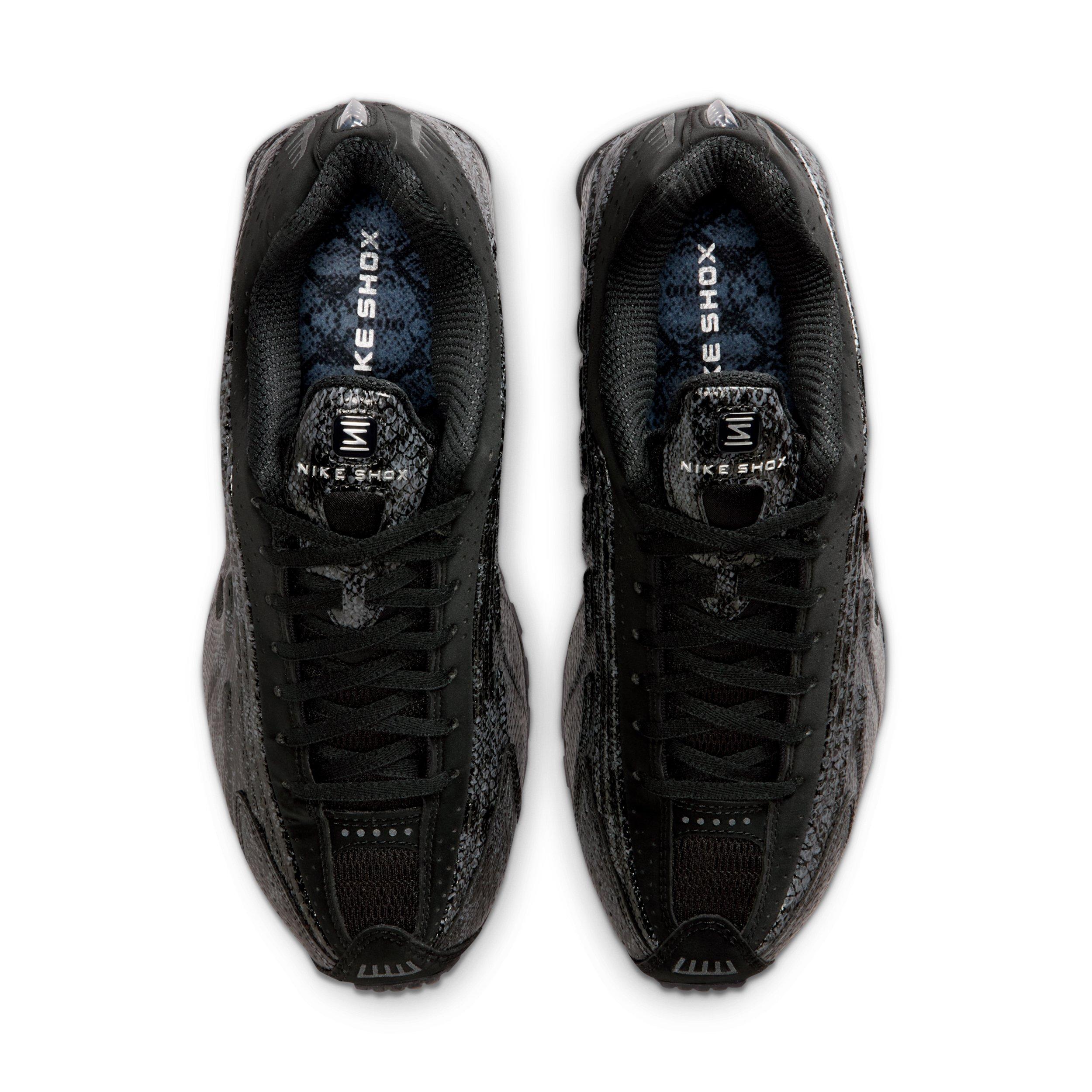 Nike Shox R4 "Black/Metallic Silver/Dark Grey/Black" Women's Shoe - BLACK/SILVER/DK GREY/BLACK Thumbnail View 4