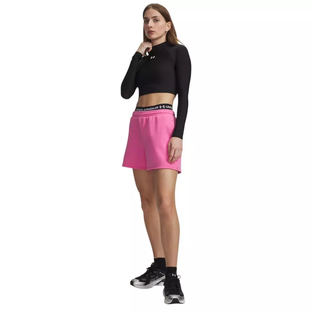 Under Armour Women's Icon Fleece Shorts - Pink - PINK