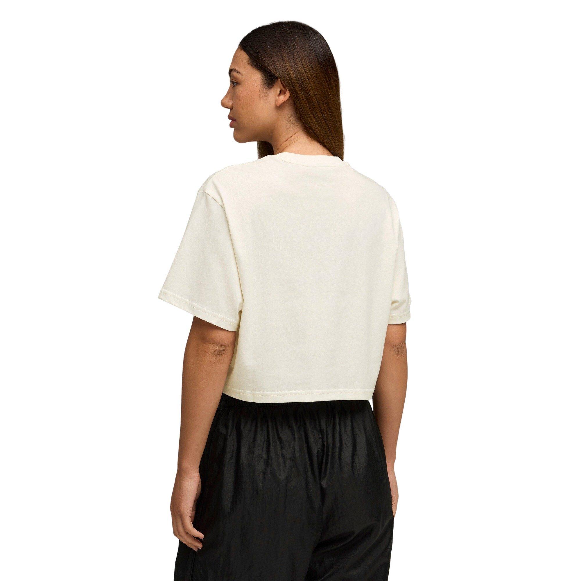 PUMA Women's PUMA x ROS&Eacute; Relaxed Tee - White - WHITE Thumbnail View 2