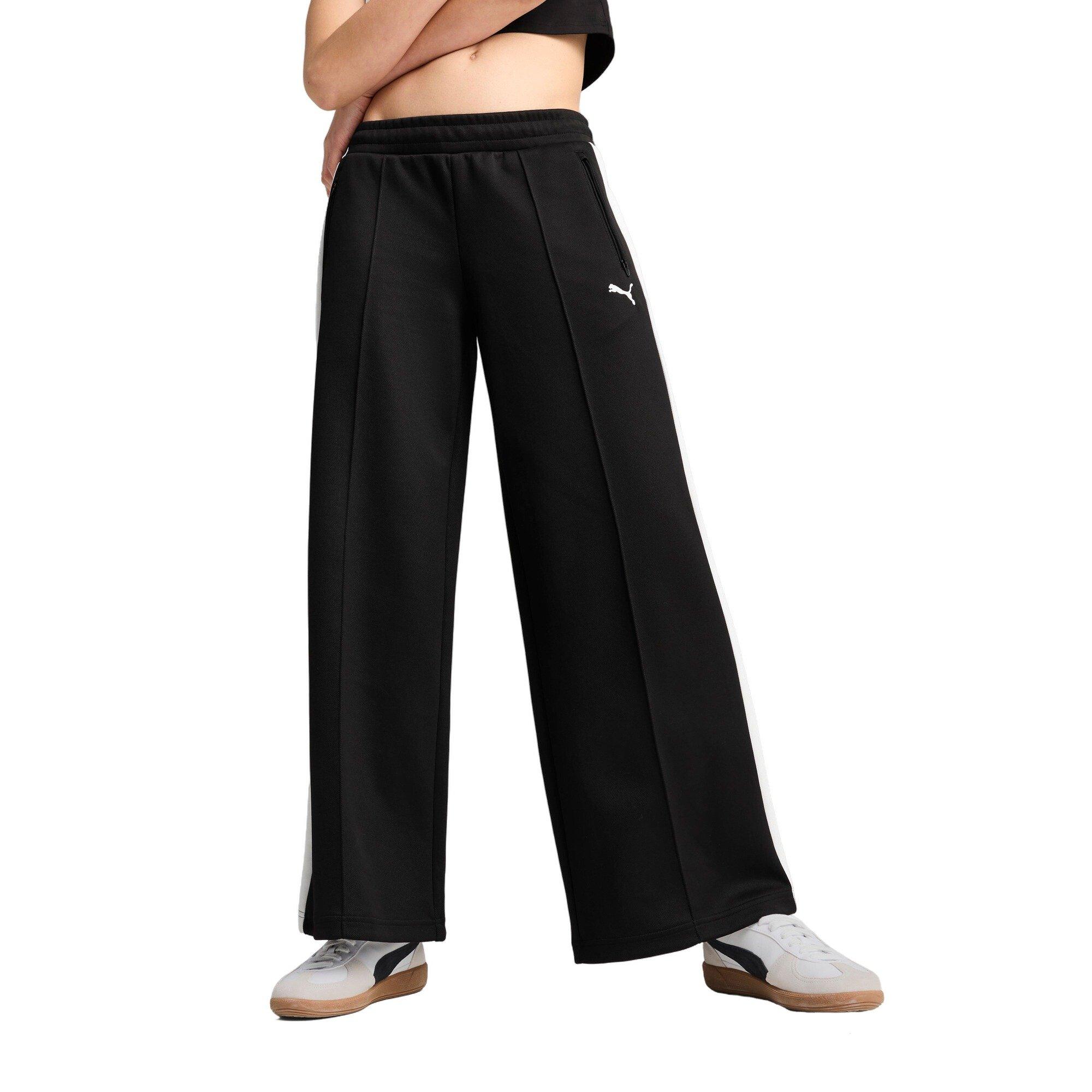 PUMA Women's T7 Low Rise Track Pants -Black - BLACK Thumbnail View 1