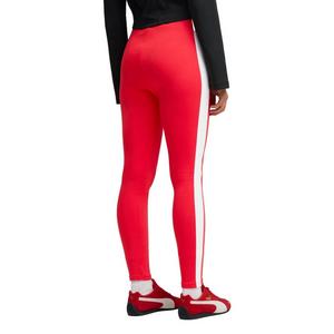 PUMA Women's T7 Zip Leggings -Red/White