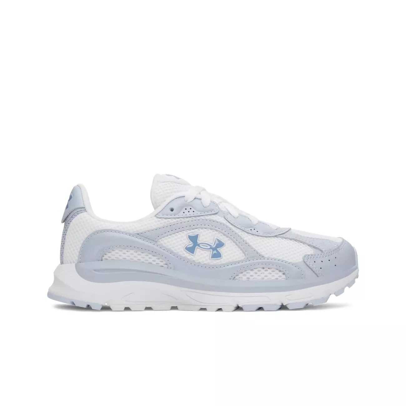 Under Armour Tech Runner "White/Spackle Blue/Blue Smoke" Women's Shoe - WHITE/BLUE/BLUE