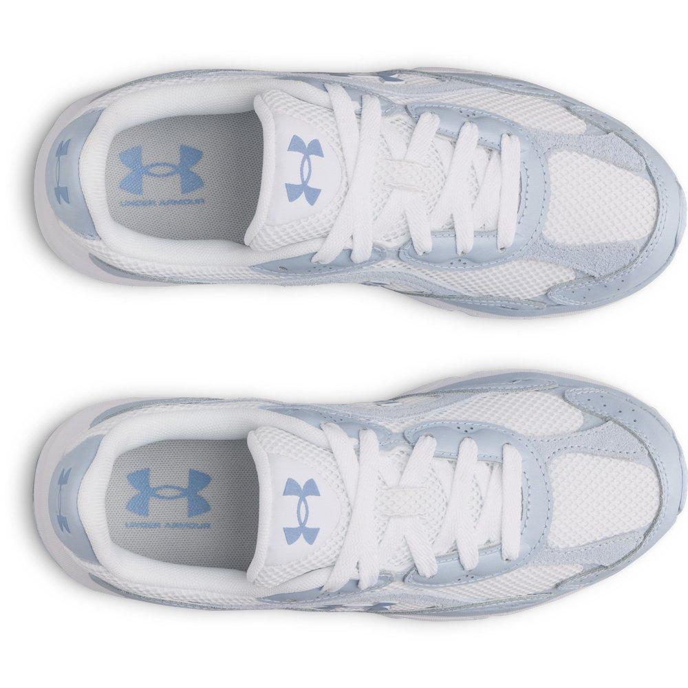 Under Armour Tech Runner "White/Spackle Blue/Blue Smoke" Women's Shoe - WHITE/BLUE/BLUE