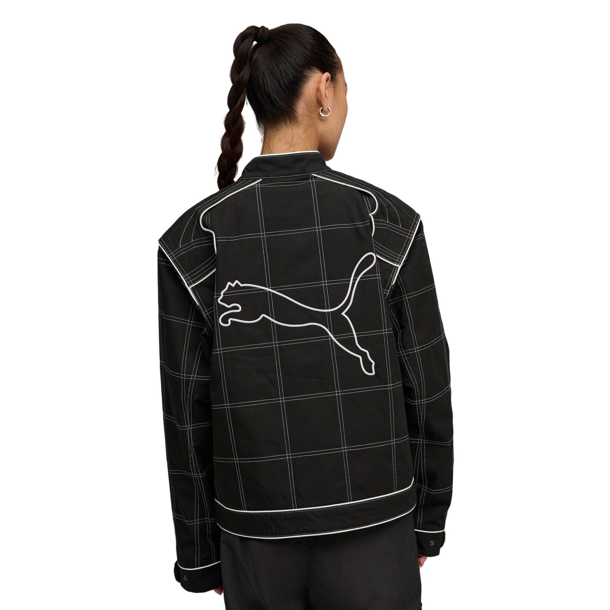 PUMA Women's FUTURE.PUMA.ARCHIVE Racer Jacket -Black - BLACK Thumbnail View 2