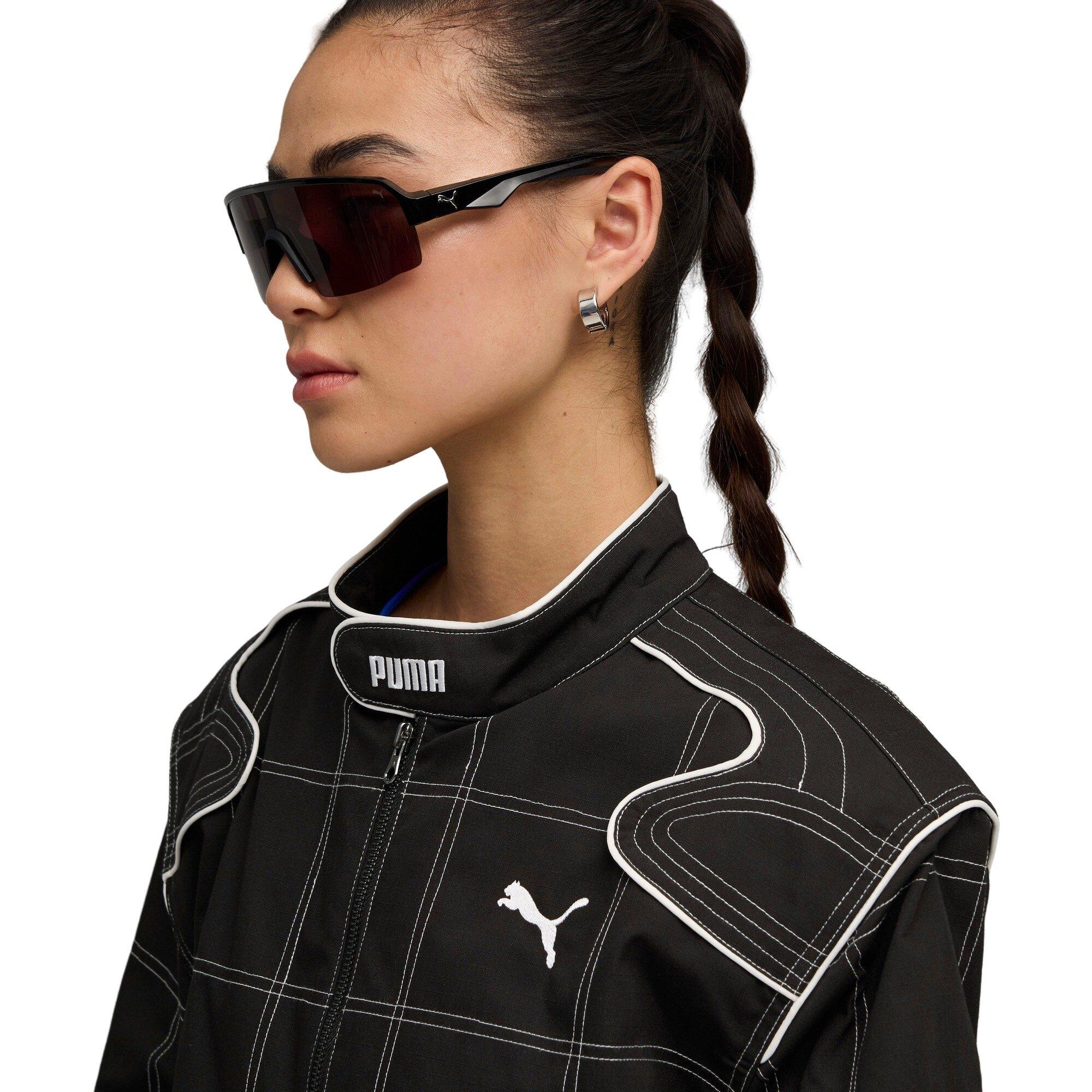PUMA Women's FUTURE.PUMA.ARCHIVE Racer Jacket - Black - BLACK Thumbnail View 3