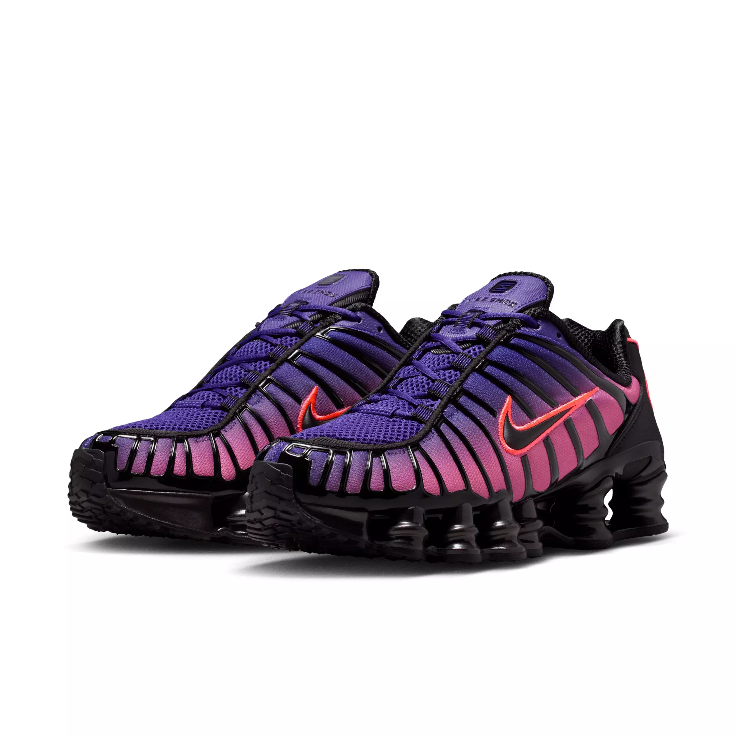 Nike Shox TL Fade "Court Purple/Metallic Black/Peony/Hot Lava" Women's Shoe - PURPLE/BLACK/PEONY/LAVA