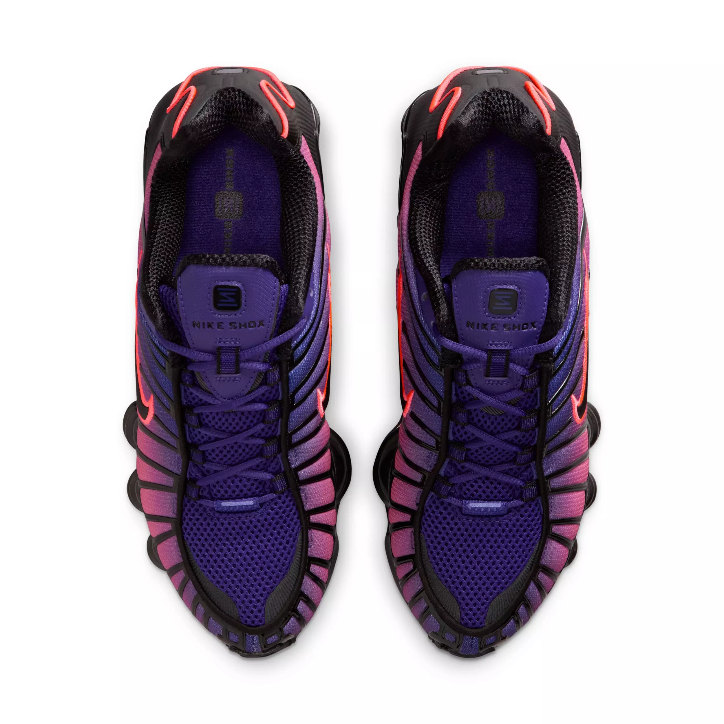 Nike Shox TL Fade "Court Purple/Metallic Black/Peony/Hot Lava" Women's Shoe - PURPLE/BLACK/PEONY/LAVA