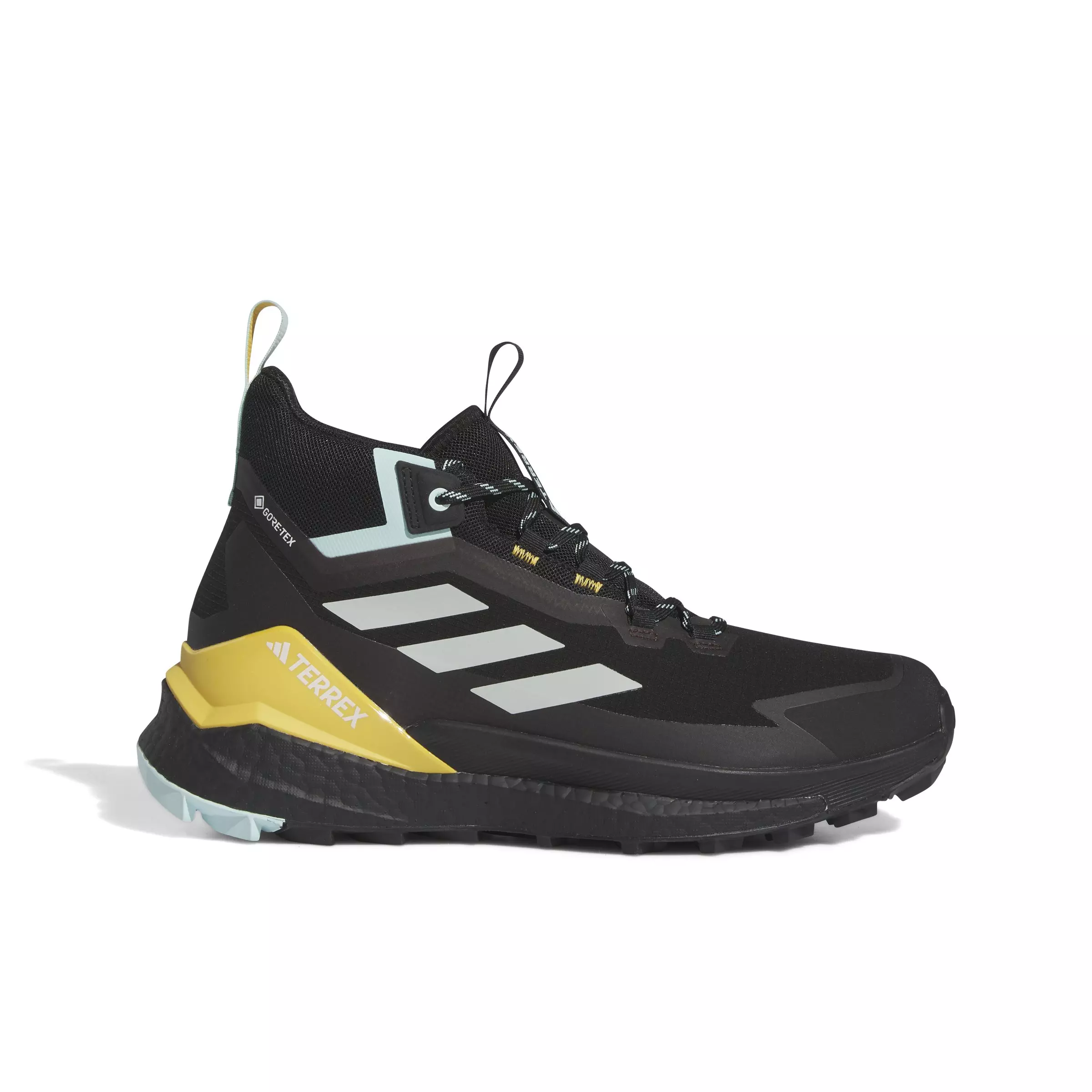 adidas Terrex Free Hiker GORE-TEX 2.0 "Core Black/Wonder Silver/Seflaq" Men's Hiking Shoe - BLACK/SILVER/SEFLAQ