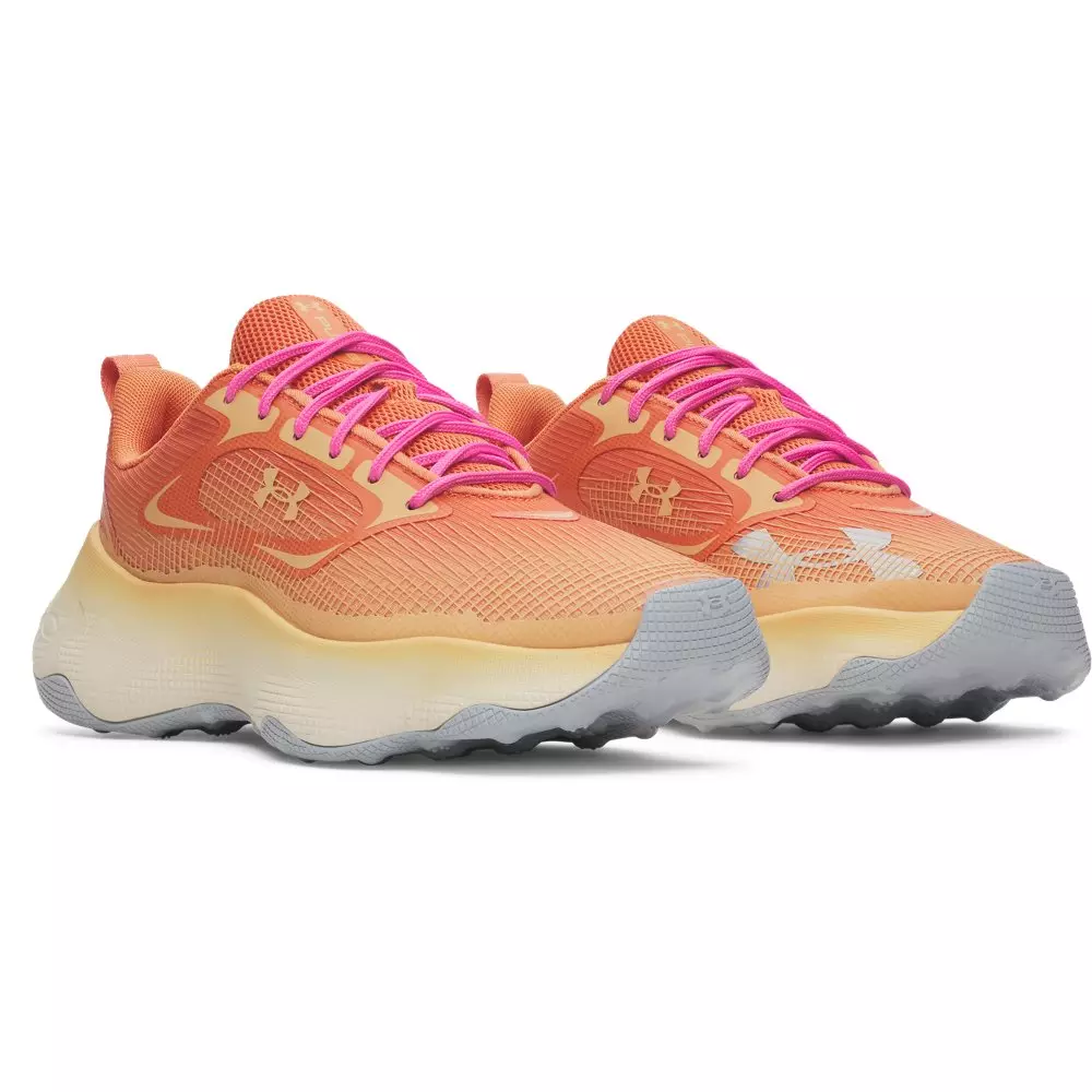 Under Armour Pulse "Dusty Coral/Terra Gold/Terra Gold" Women's Shoe - CORAL/GOLD/GOLD