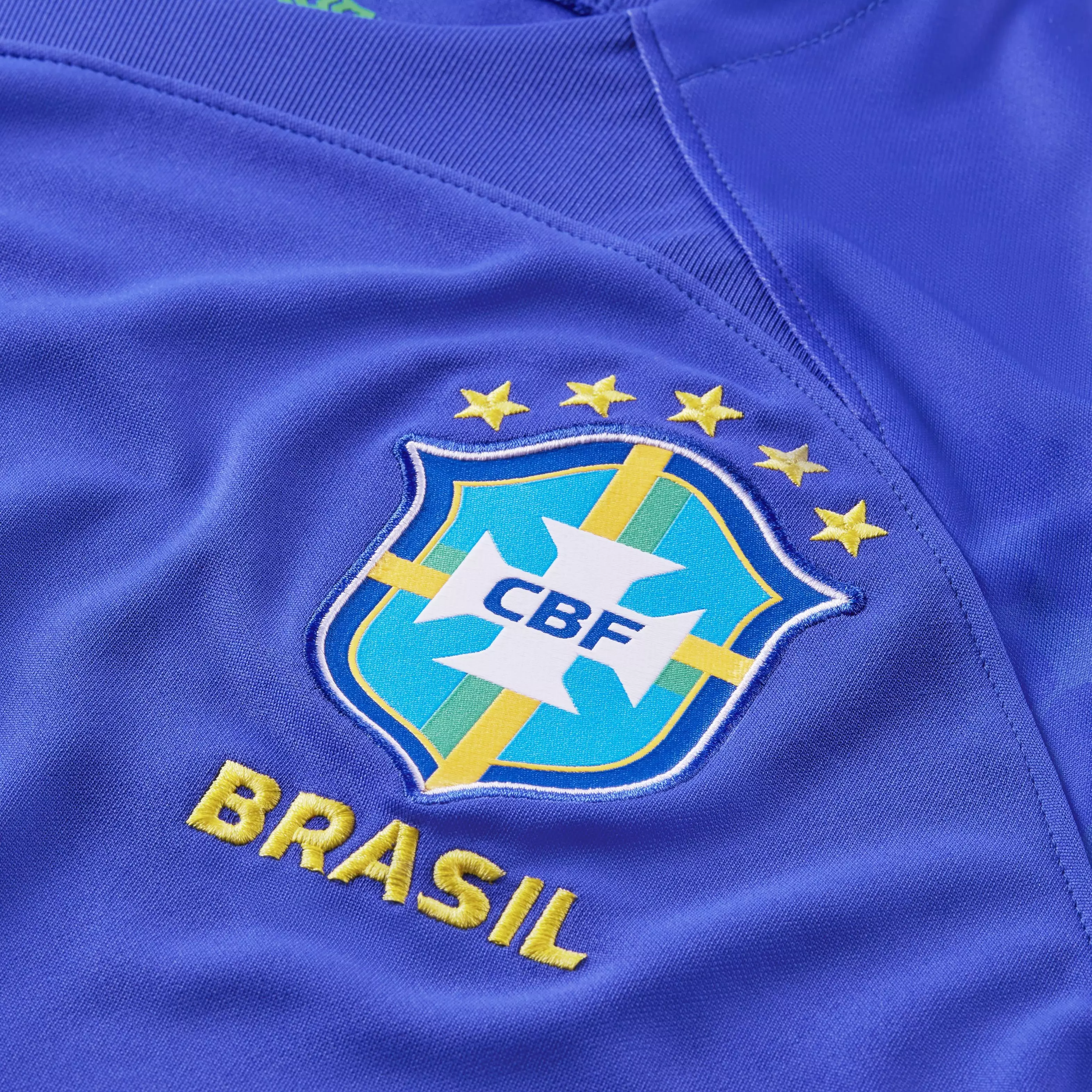 Nike Men's Brazil 2022/23 Stadium Away Dri-FIT ADV Soccer Jersey-Blue - BLUE