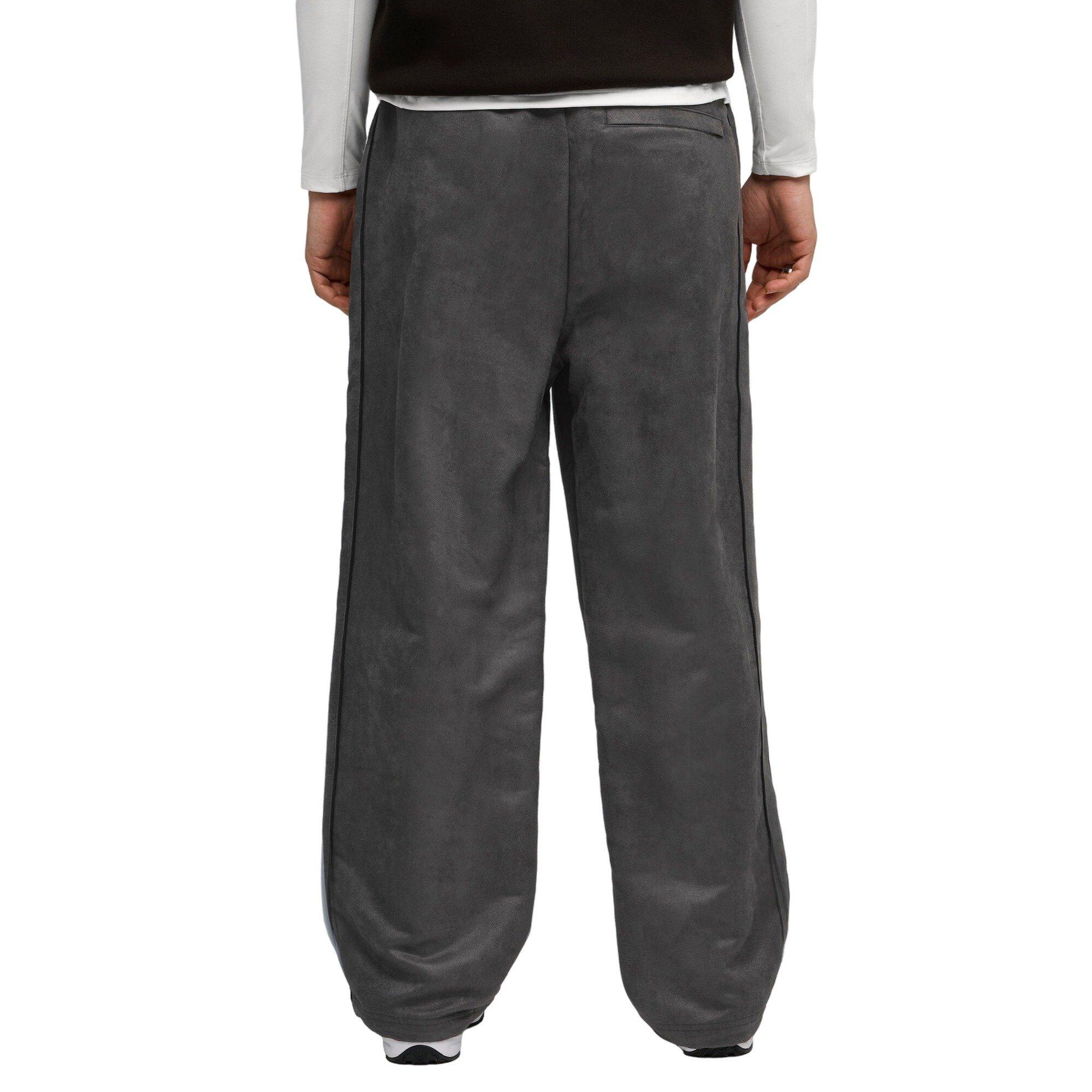 PUMA Men's T7 Relaxed Suede Track Pants - Grey - GREY Thumbnail View 2