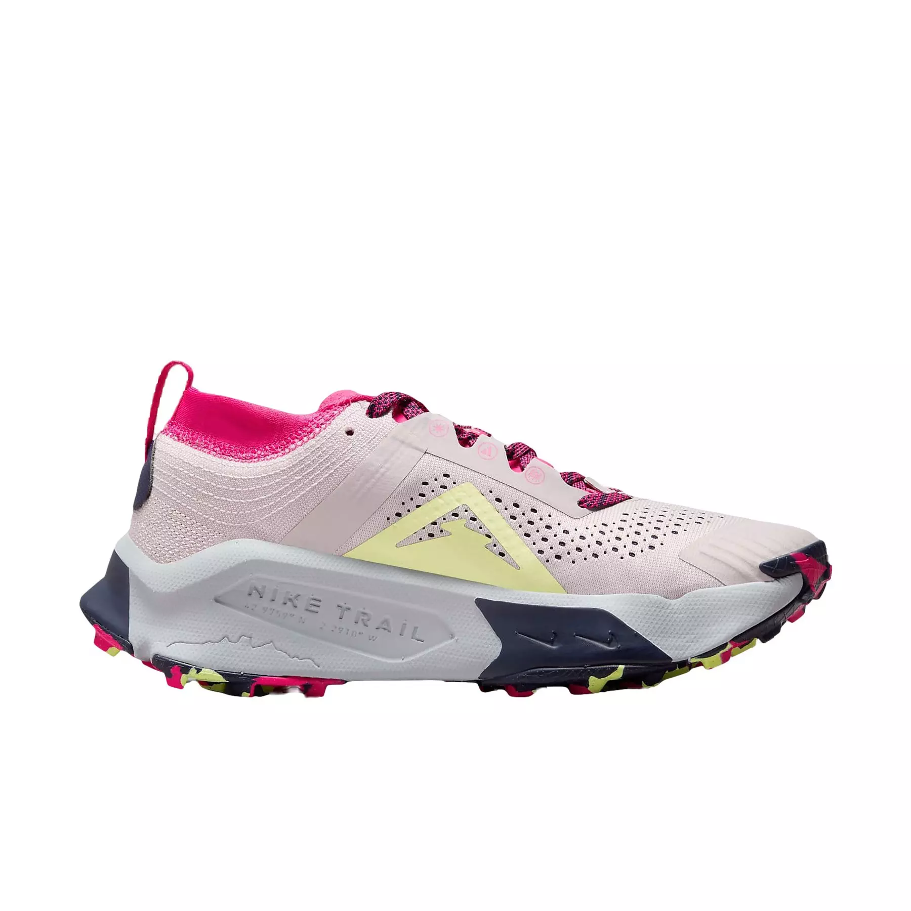 Nike Zegama "Platinum Violet/Fireberry/Purple Ink/Luminous Green" Women's Trail Running Shoe - PURPLE/FIREBERRY/GREEN