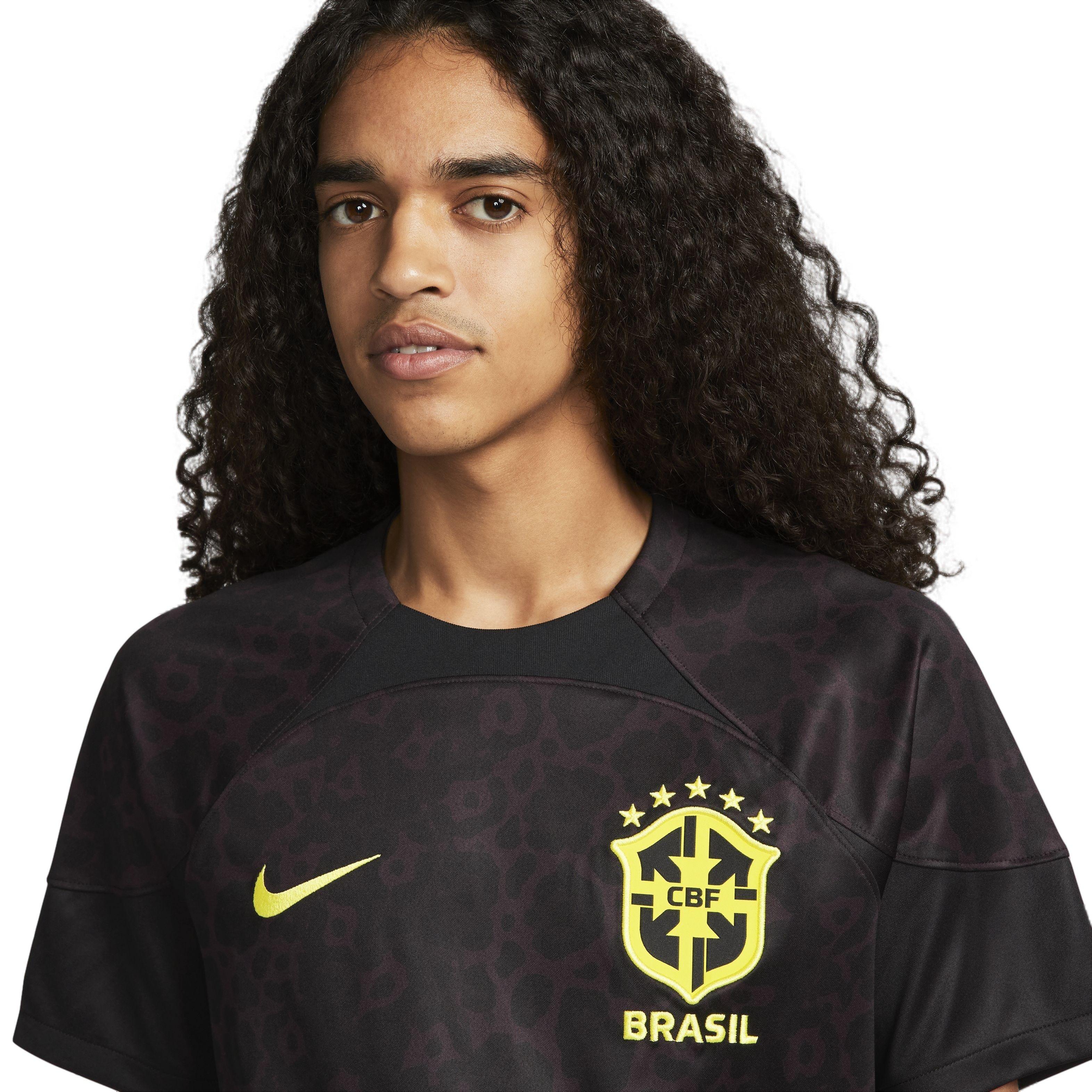 Nike Men's Brazil 2022/23 Stadium Goalkeeper Dri-FIT ADV Soccer Jersey-Black  - Hibbett