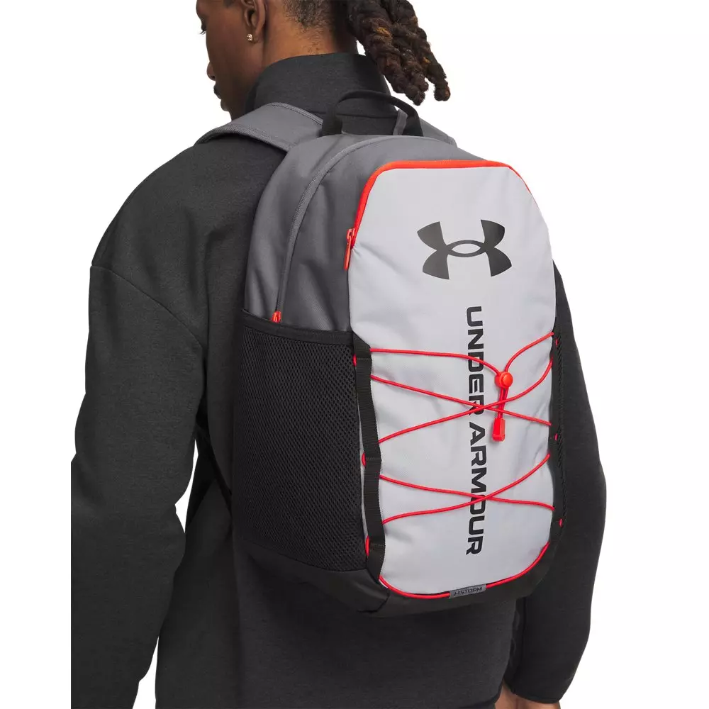 Under Armour Hustle Sport 6.0 Backpack - Grey/Black - GREY/BLACK