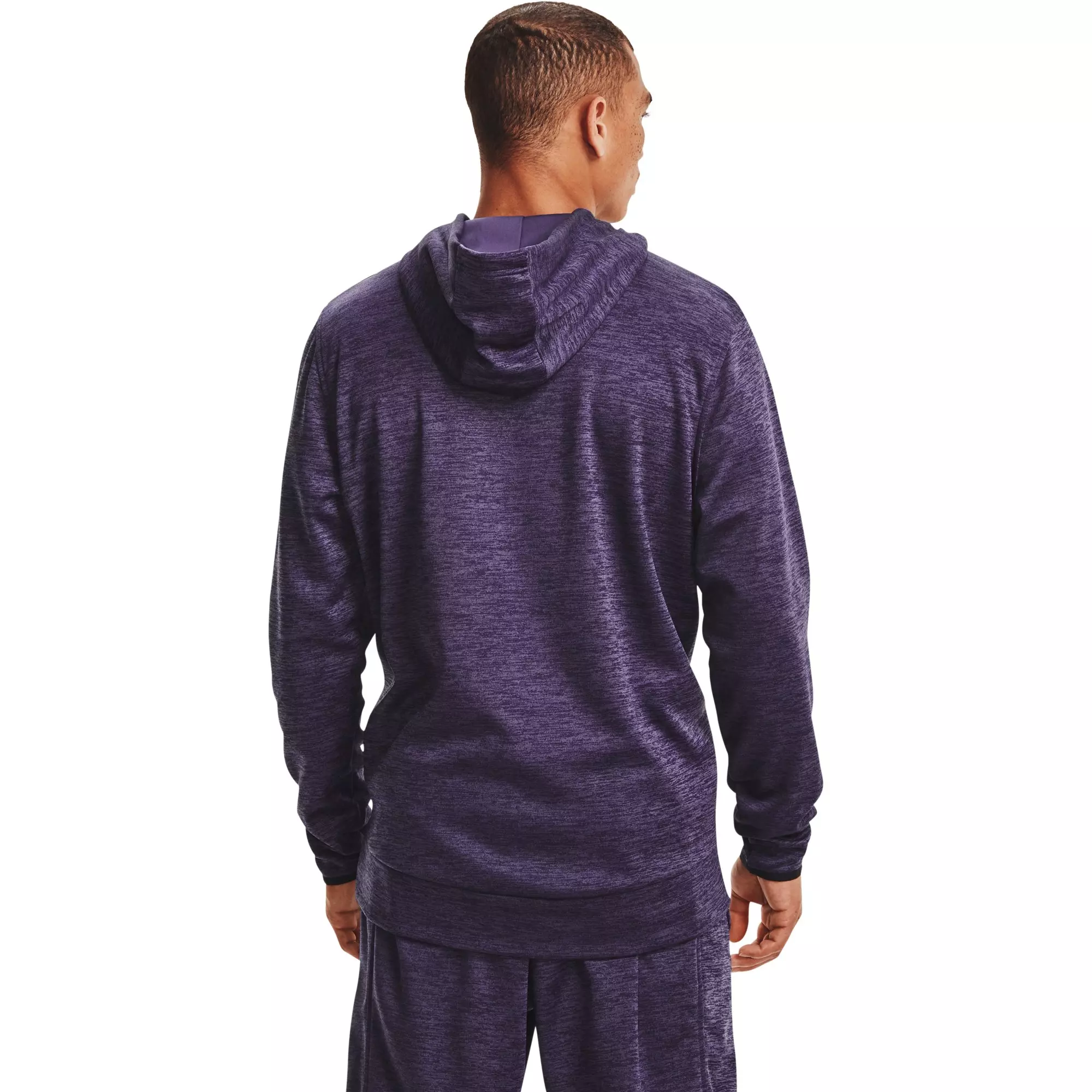 Under Armour Men's Purple/Black Armour Fleece&reg; Twist Hoodie - PURPLE/BLACK