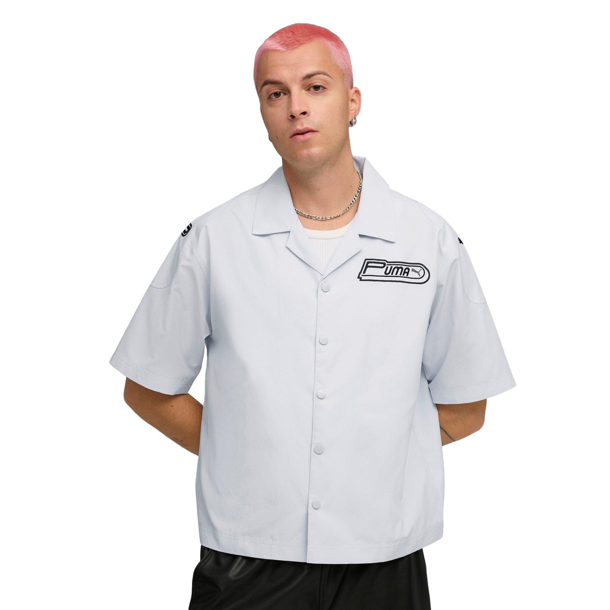 PUMA Men's FUTURE.PUMA.ARCHIVE Graphic Shirt - Silver - SILVER Thumbnail View 1