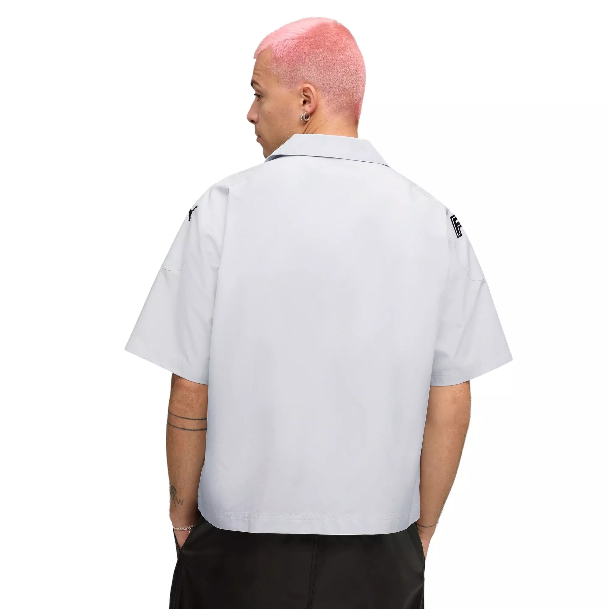 PUMA Men's FUTURE.PUMA.ARCHIVE Graphic Shirt -Silver - SILVER