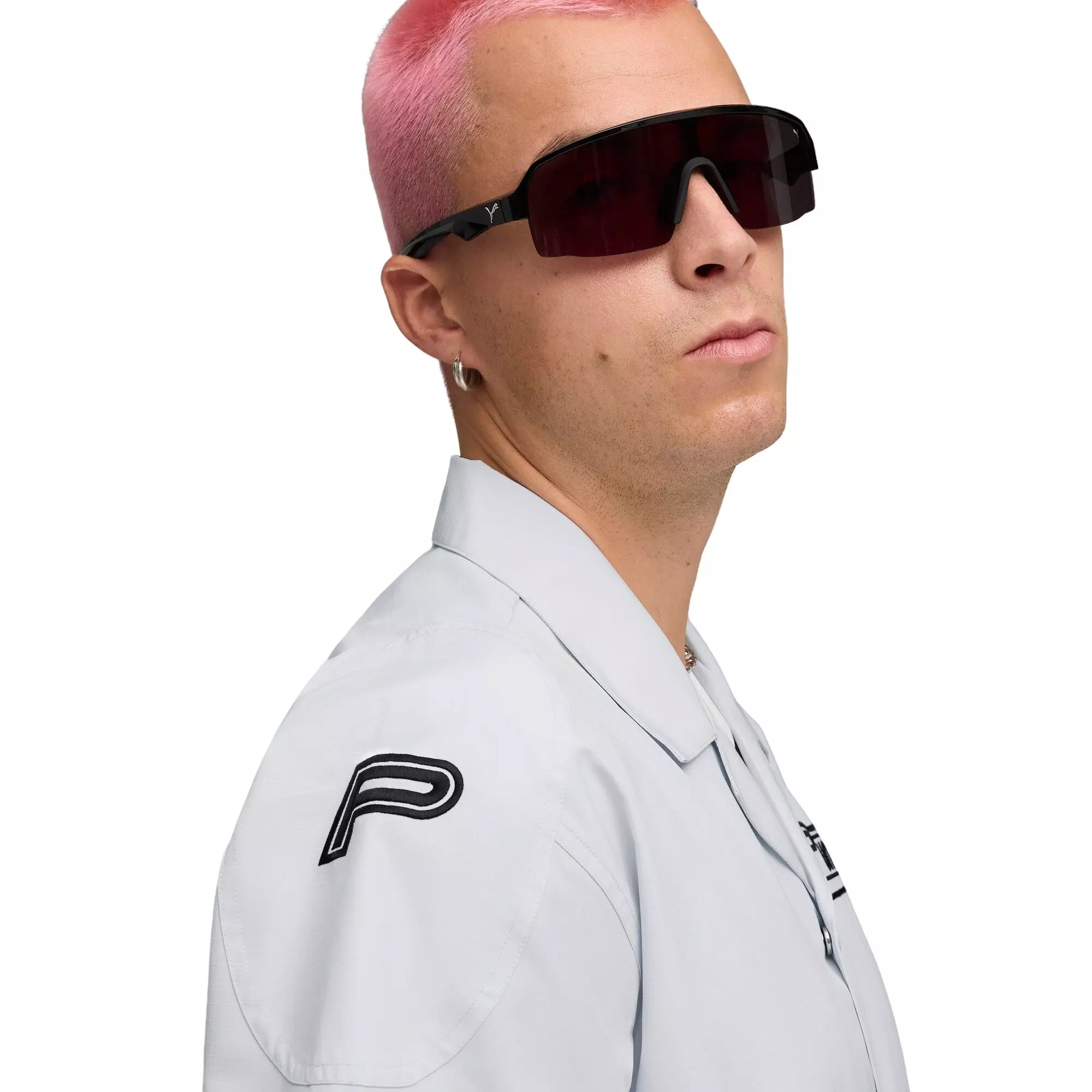 PUMA Men's FUTURE.PUMA.ARCHIVE Graphic Shirt -Silver - SILVER