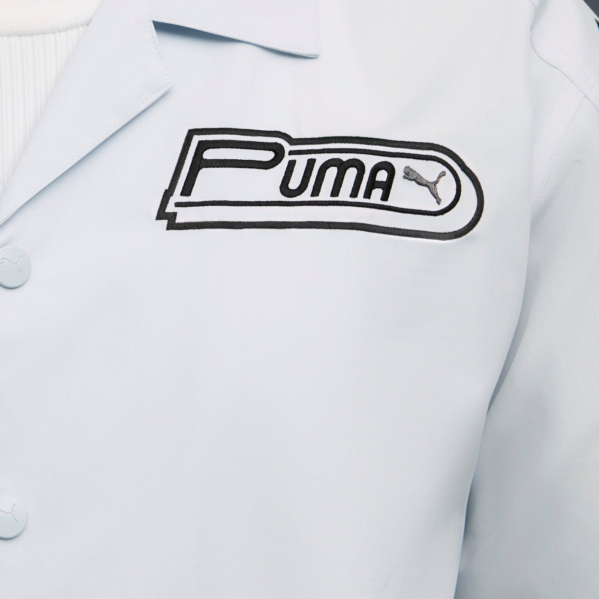 PUMA Men's FUTURE.PUMA.ARCHIVE Graphic Shirt - Silver - SILVER Thumbnail View 4