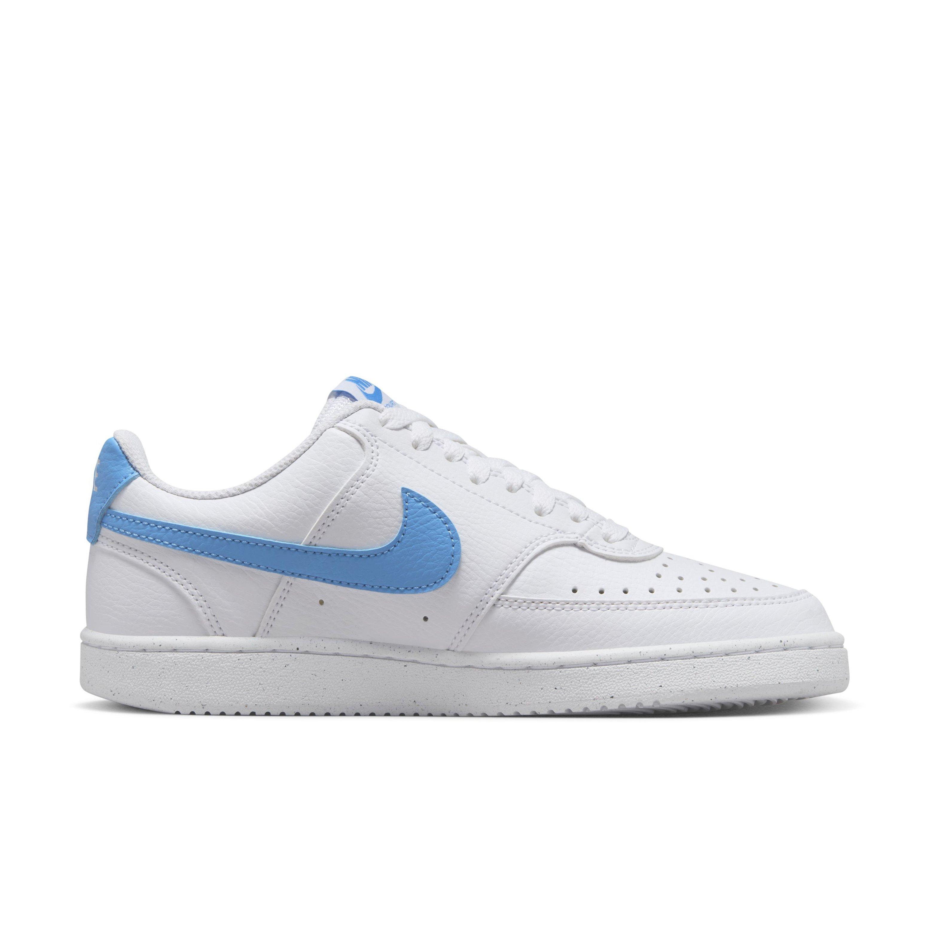 Nike Court Vision Low Next Nature "White/University Blue" Women's Shoe - WHITE/BLUE Thumbnail View 1