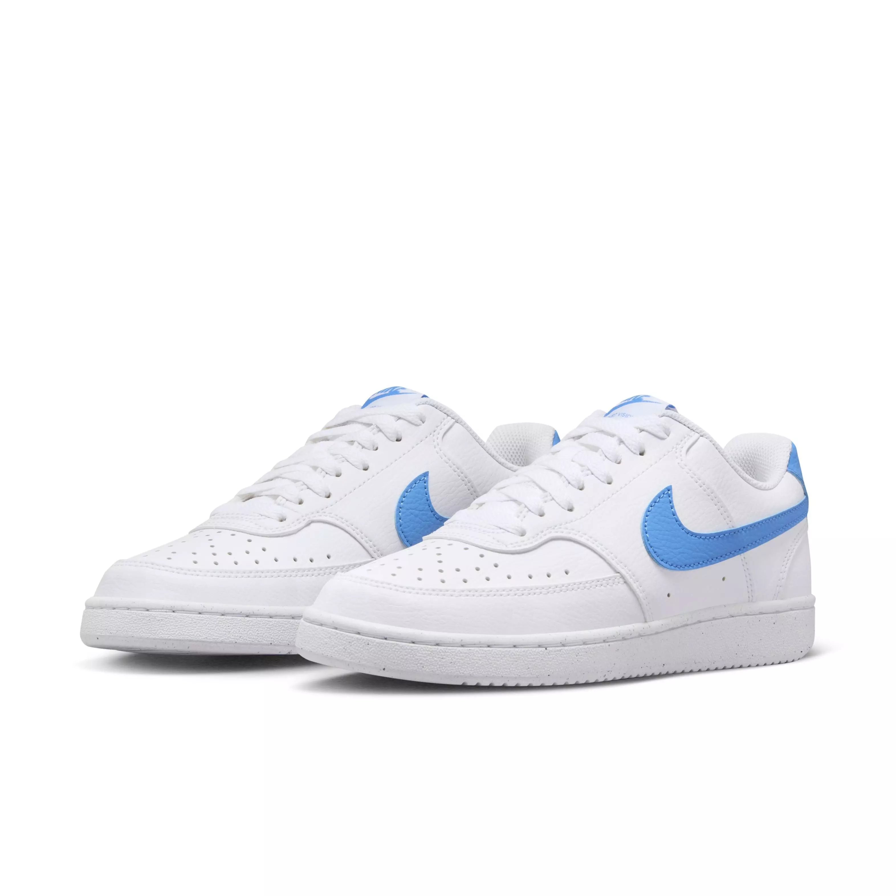 Nike Court Vision Low Next Nature "White/University Blue" Women's Shoe - WHITE/BLUE