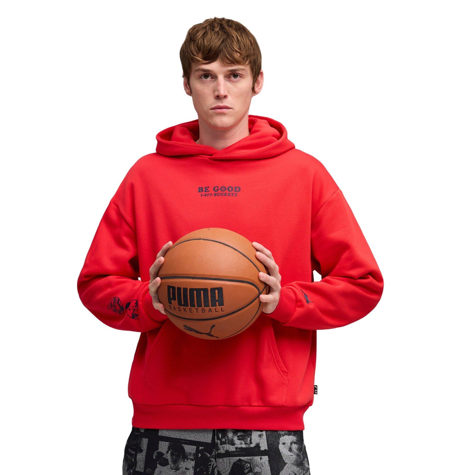 PUMA Hoops x E.T. Men's Hoodie - Red - RED Thumbnail View 1