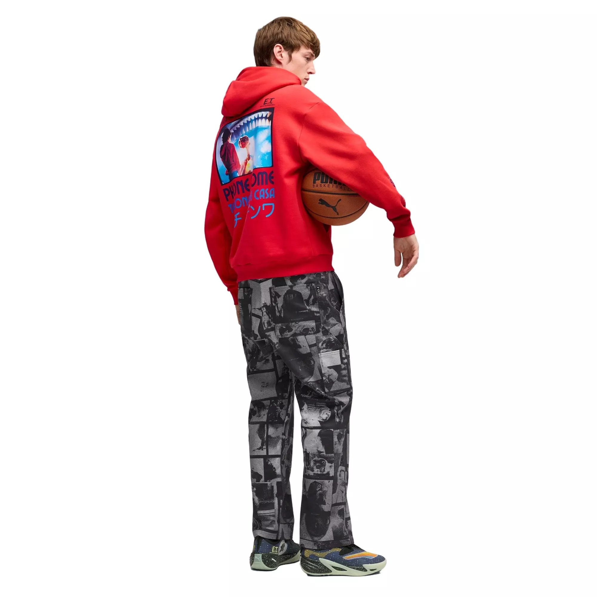 PUMA Hoops x E.T. Men's Hoodie - Red - RED