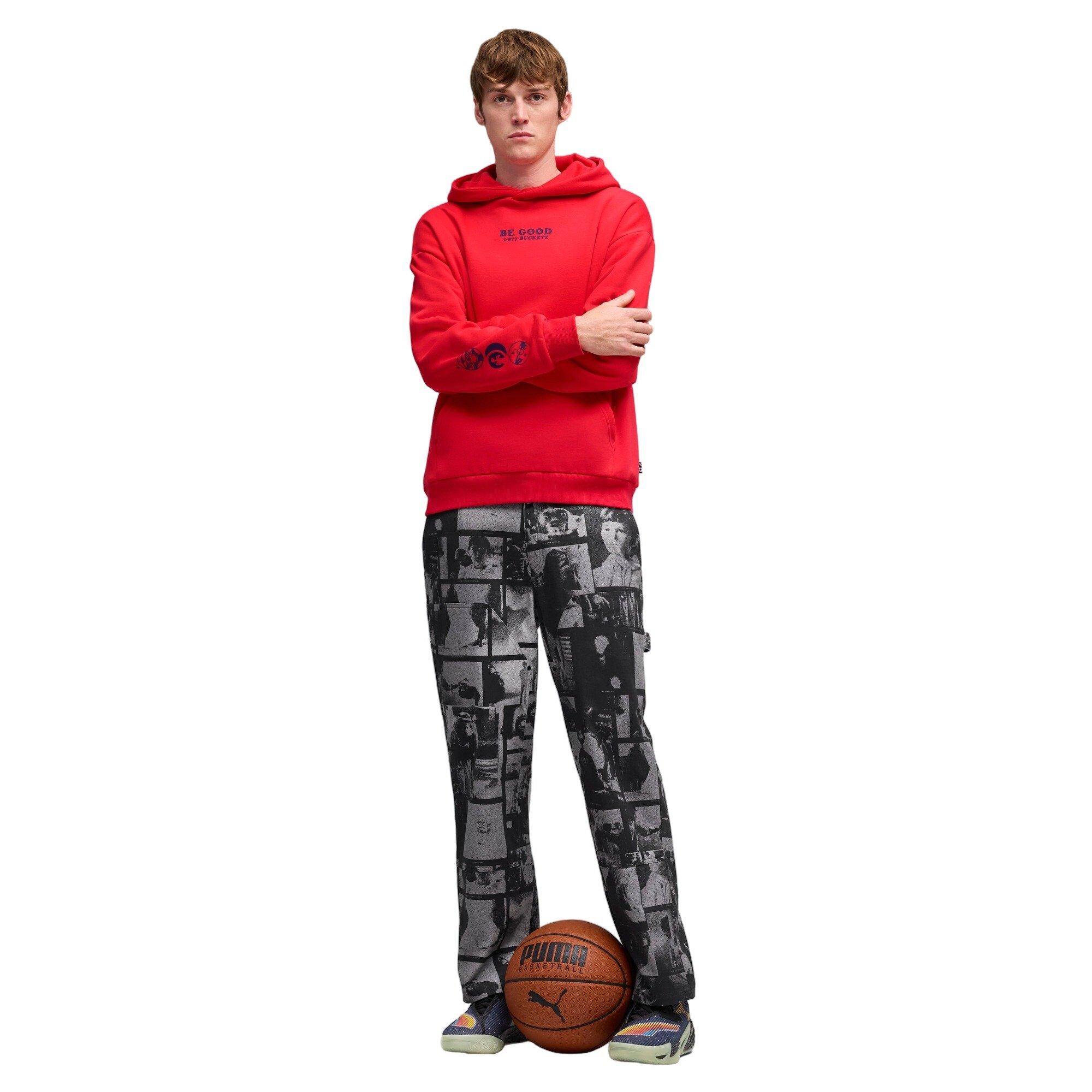 PUMA Hoops x E.T. Men's Twill Pant - Black - BLACK Thumbnail View 5