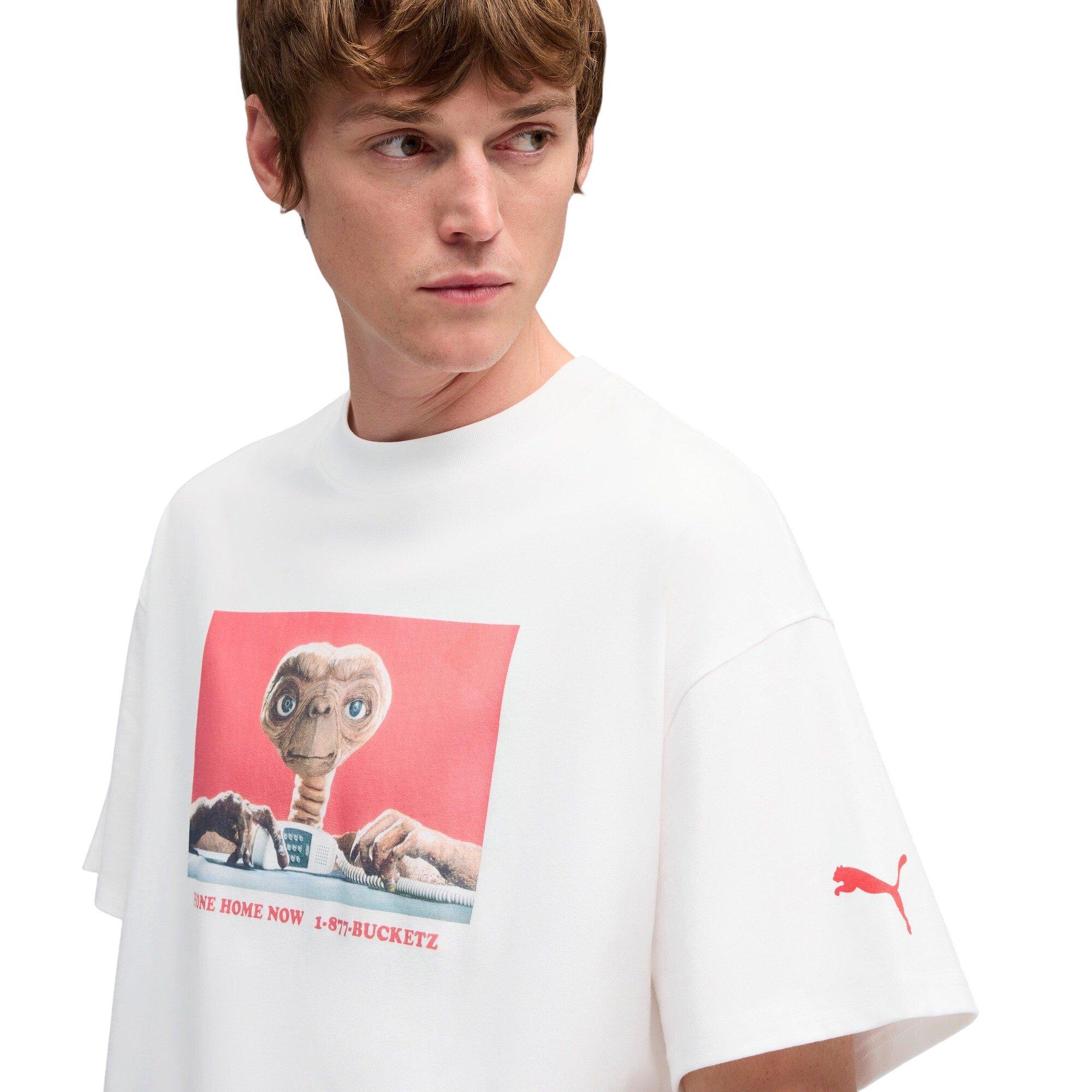 PUMA Hoops x E.T. Men's Phone Home Basketball Tee - WHITE Thumbnail View 1