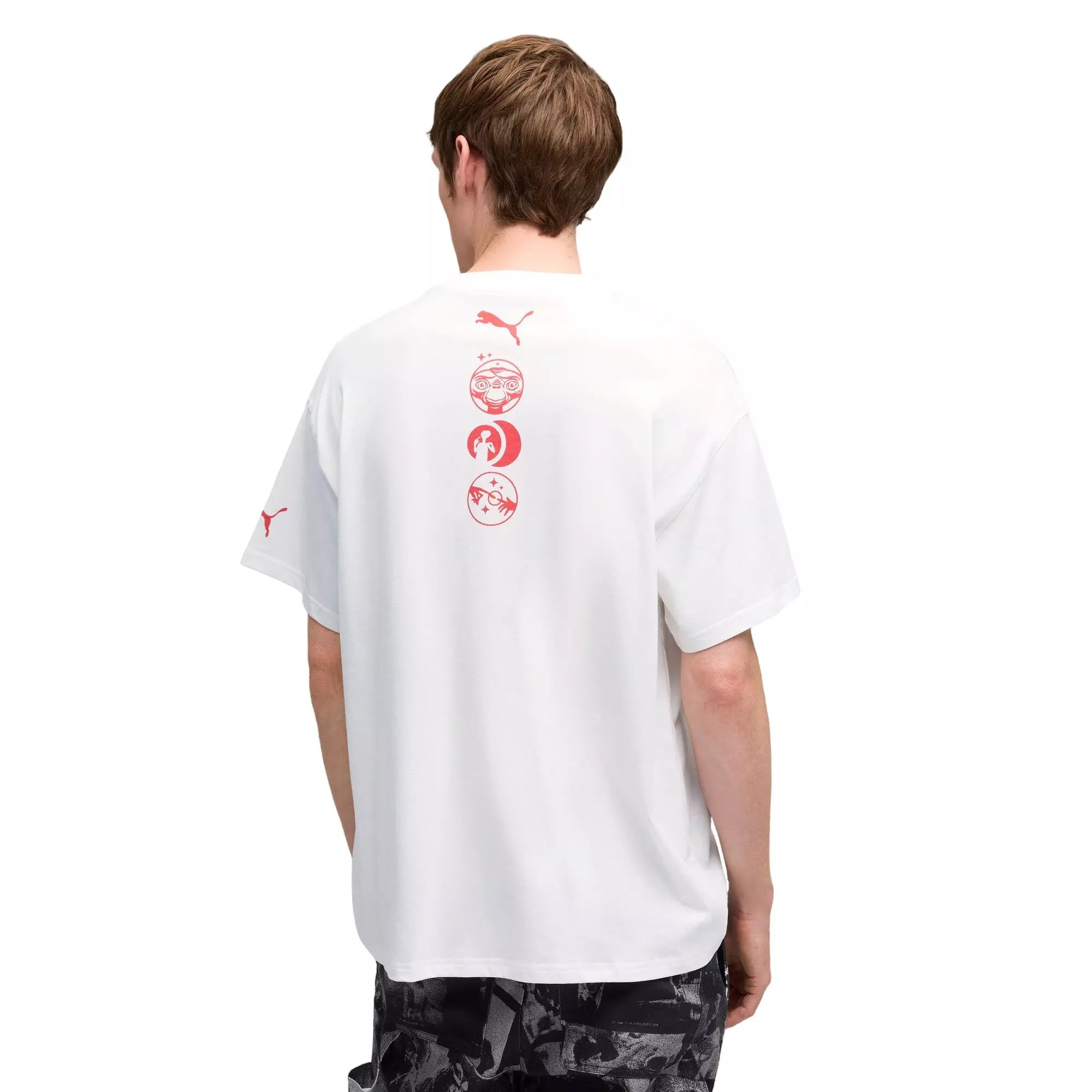 PUMA Hoops x E.T. Men's Phone Home Basketball Tee - WHITE