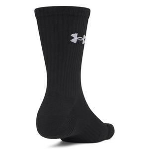 Under Armour Unisex Adult Performance Cotton 6-Pack Crew Socks - Black/White - BLACK/WHITE