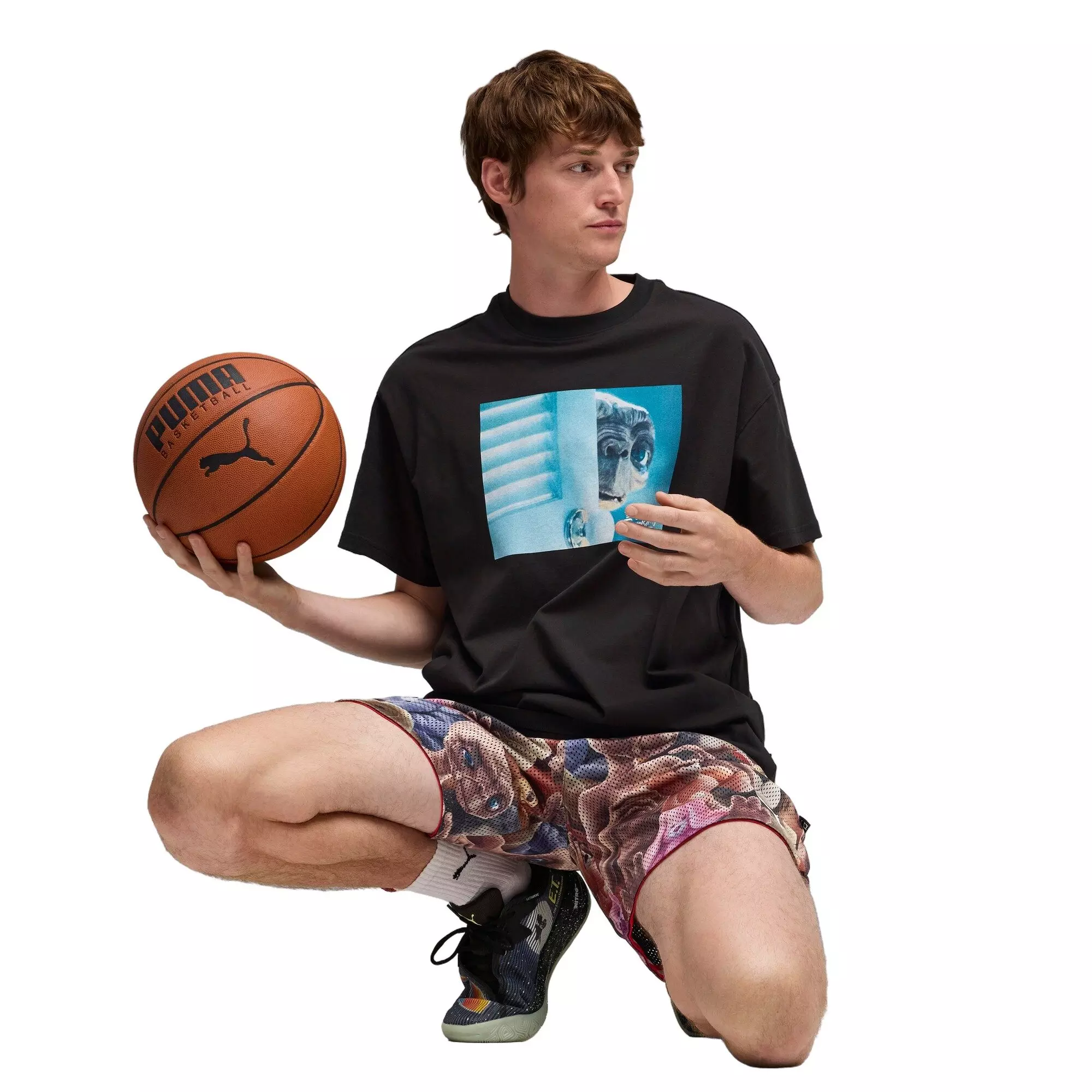 PUMA Hoops x E.T. Men's Basketball Tee - BLACK