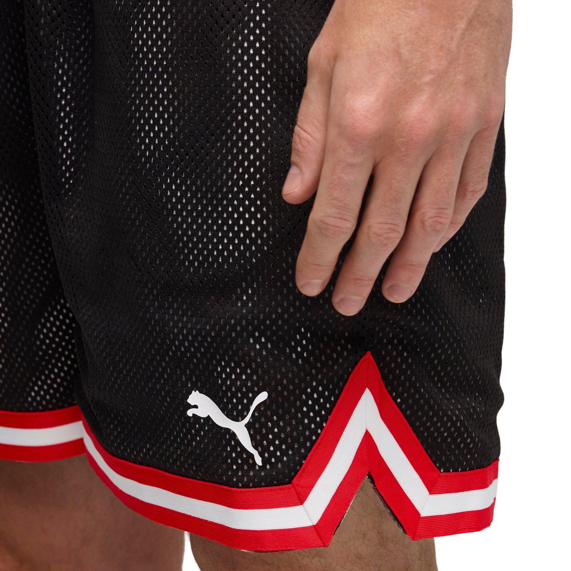 PUMA Hoops x E.T. Men's Patterned Basketball Short - BLACK Thumbnail View 2