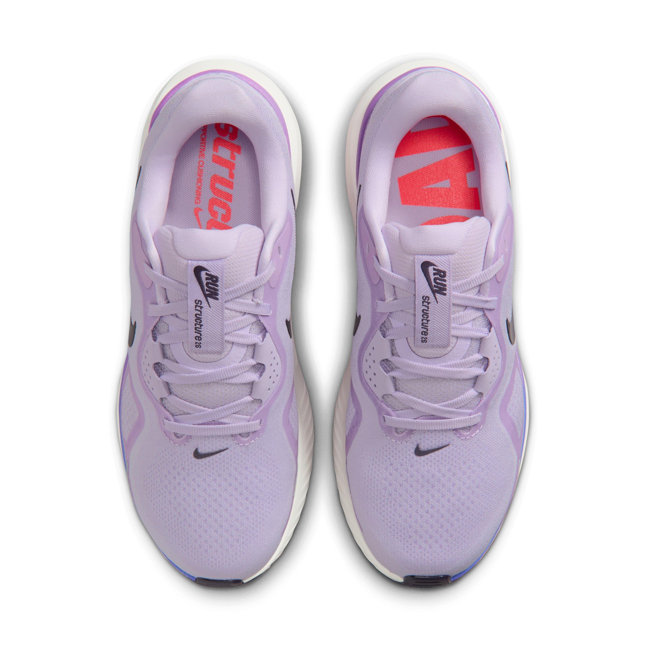 Nike Structure 26 "Violet Mist/Bright Violet/Sapphire/Cave Purple" Women's Wide Running Shoe - VIOLET/VIOLET/SAPPHIRE/PURPLE Thumbnail View 4