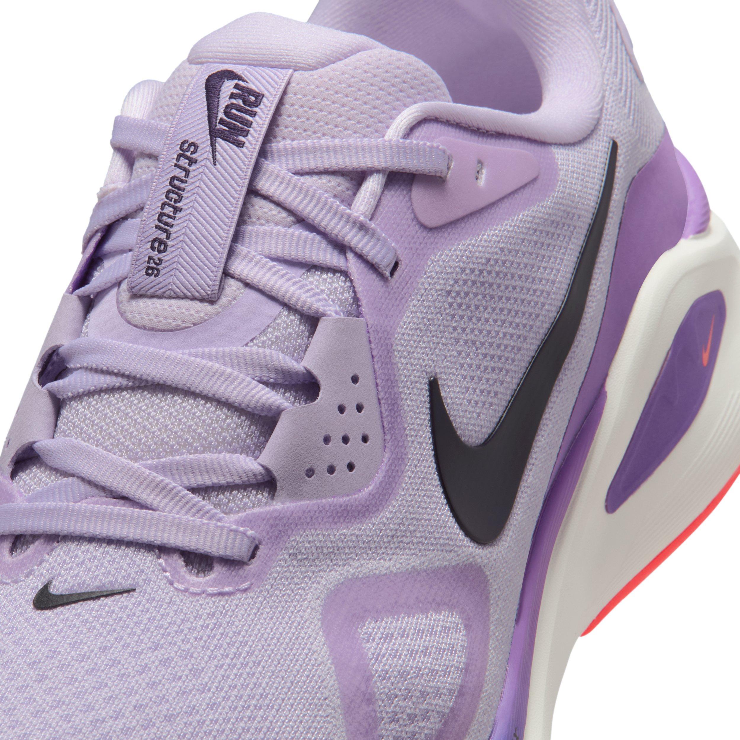 Nike Structure 26 "Violet Mist/Bright Violet/Sapphire/Cave Purple" Women's Wide Running Shoe - VIOLET/VIOLET/SAPPHIRE/PURPLE Thumbnail View 7